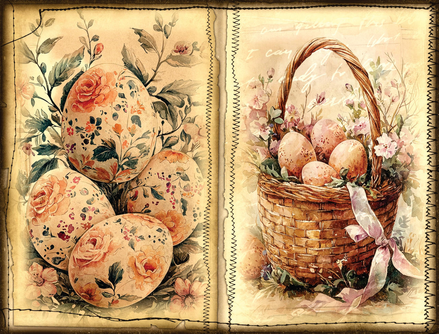 Decoupage Rice Papers - 6 Pieces | 12 Unique Designs | Versatile Decoupage Designs for Art Projects & Crafting by CRAFT KREATIVELY