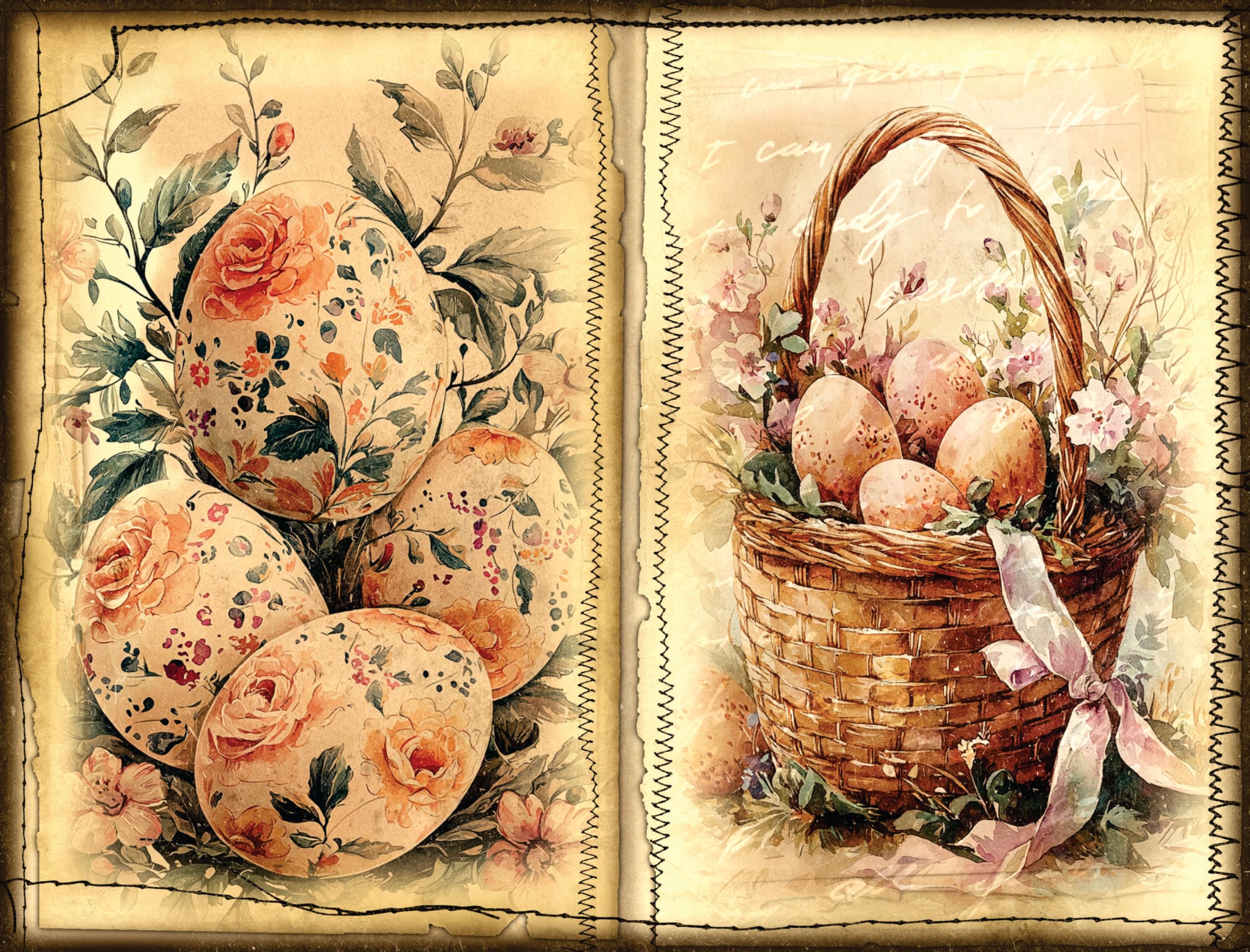 Decoupage Rice Papers - 6 Pieces | 12 Unique Designs | Versatile Decoupage Designs for Art Projects & Crafting by CRAFT KREATIVELY