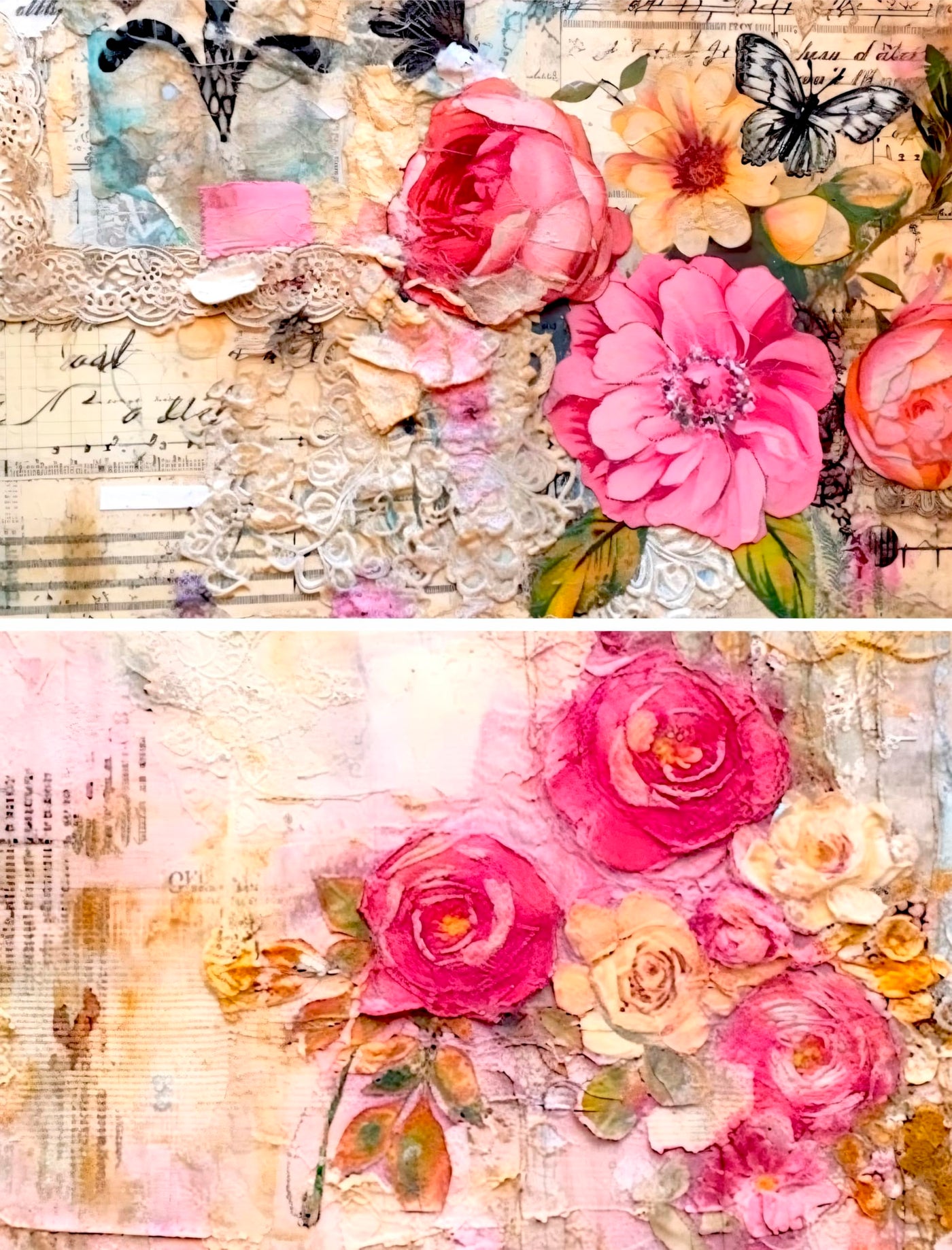 Decoupage Rice Papers - 6 Pieces | 6 Unique Designs | Versatile Decoupage Designs for Art Projects & Crafting by CRAFT KREATIVELY