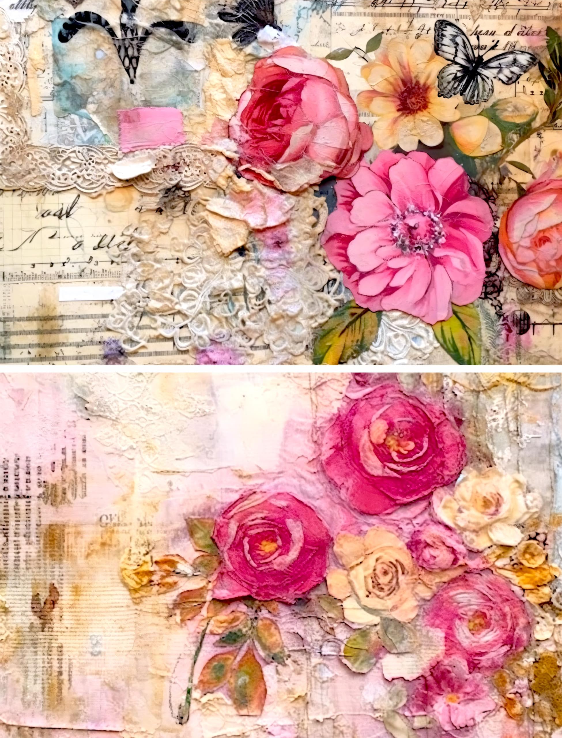 Decoupage Rice Papers - 6 Pieces | 6 Unique Designs | Versatile Decoupage Designs for Art Projects & Crafting by CRAFT KREATIVELY
