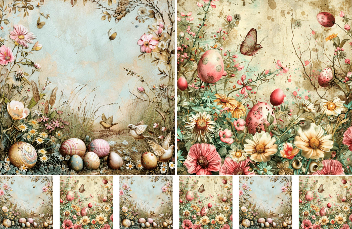 Decoupage Rice Papers - 4 Pages | 8 Unique Designs | Versatile Christmas Designs for Art Projects & Crafting by CRAFT KREATIVELY