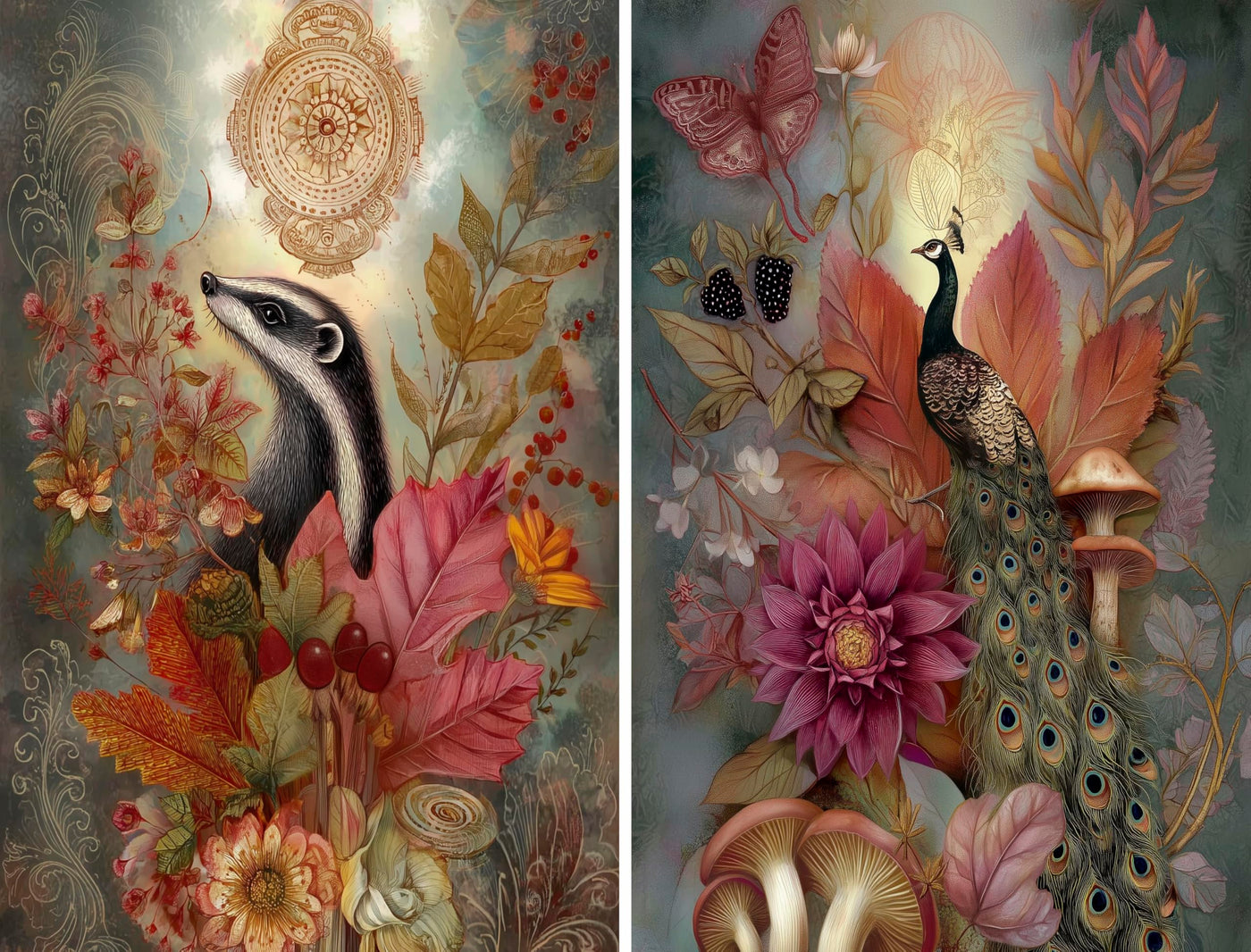 Decoupage Rice Papers - 6 Pieces | 6 Unique Designs | Versatile Decoupage Designs for Art Projects & Crafting by CRAFT KREATIVELY