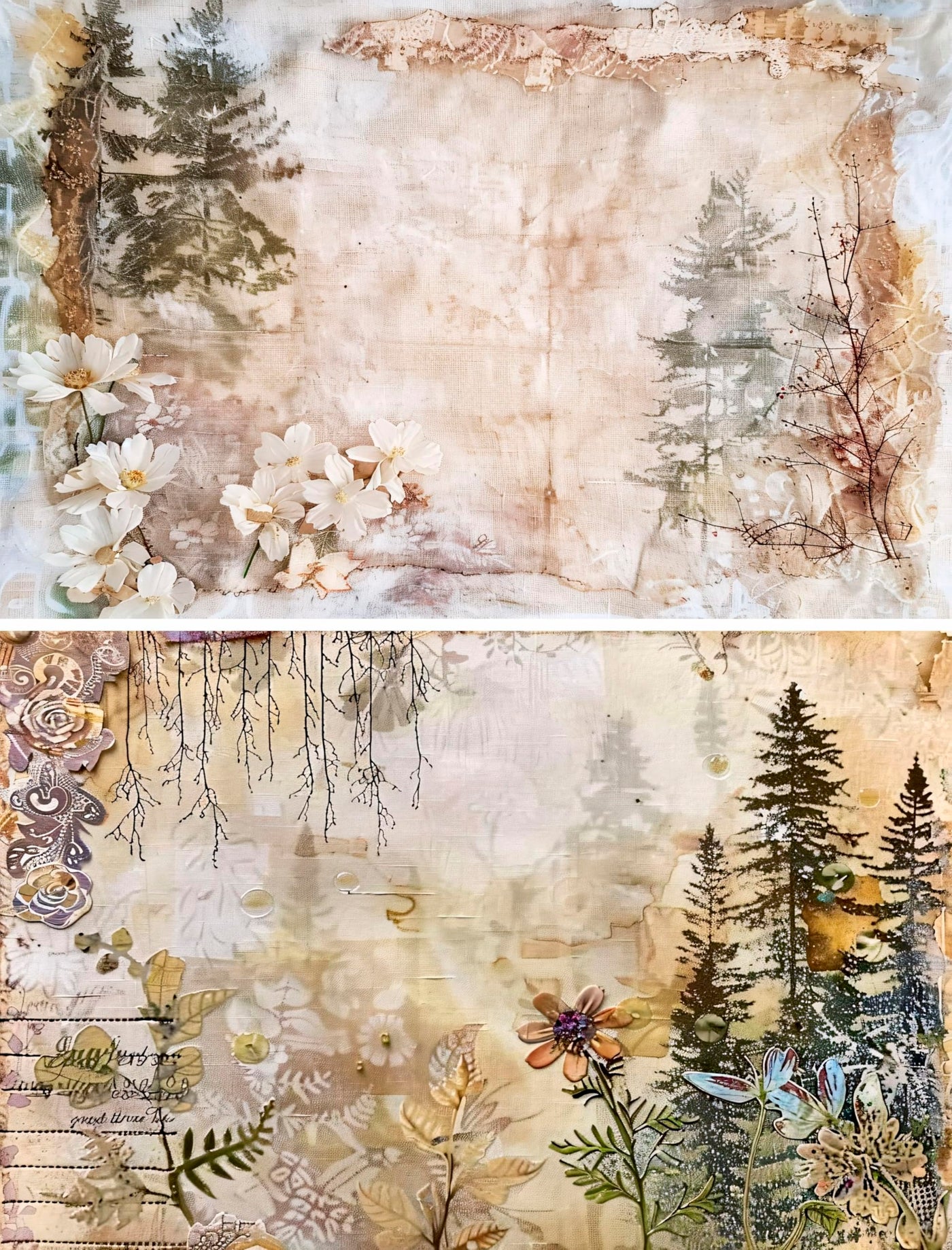 Decoupage Rice Papers - 6 Pieces | 6 Unique Designs | Versatile Decoupage Designs for Art Projects & Crafting by CRAFT KREATIVELY
