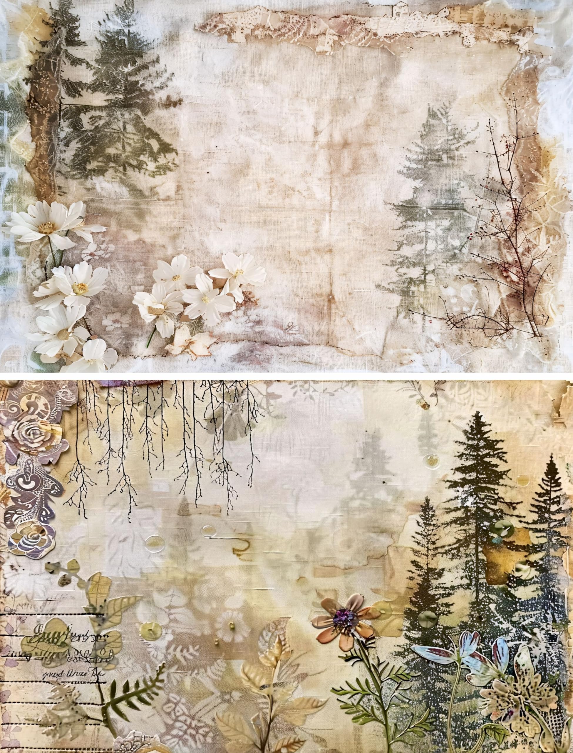 Decoupage Rice Papers - 6 Pieces | 6 Unique Designs | Versatile Decoupage Designs for Art Projects & Crafting by CRAFT KREATIVELY