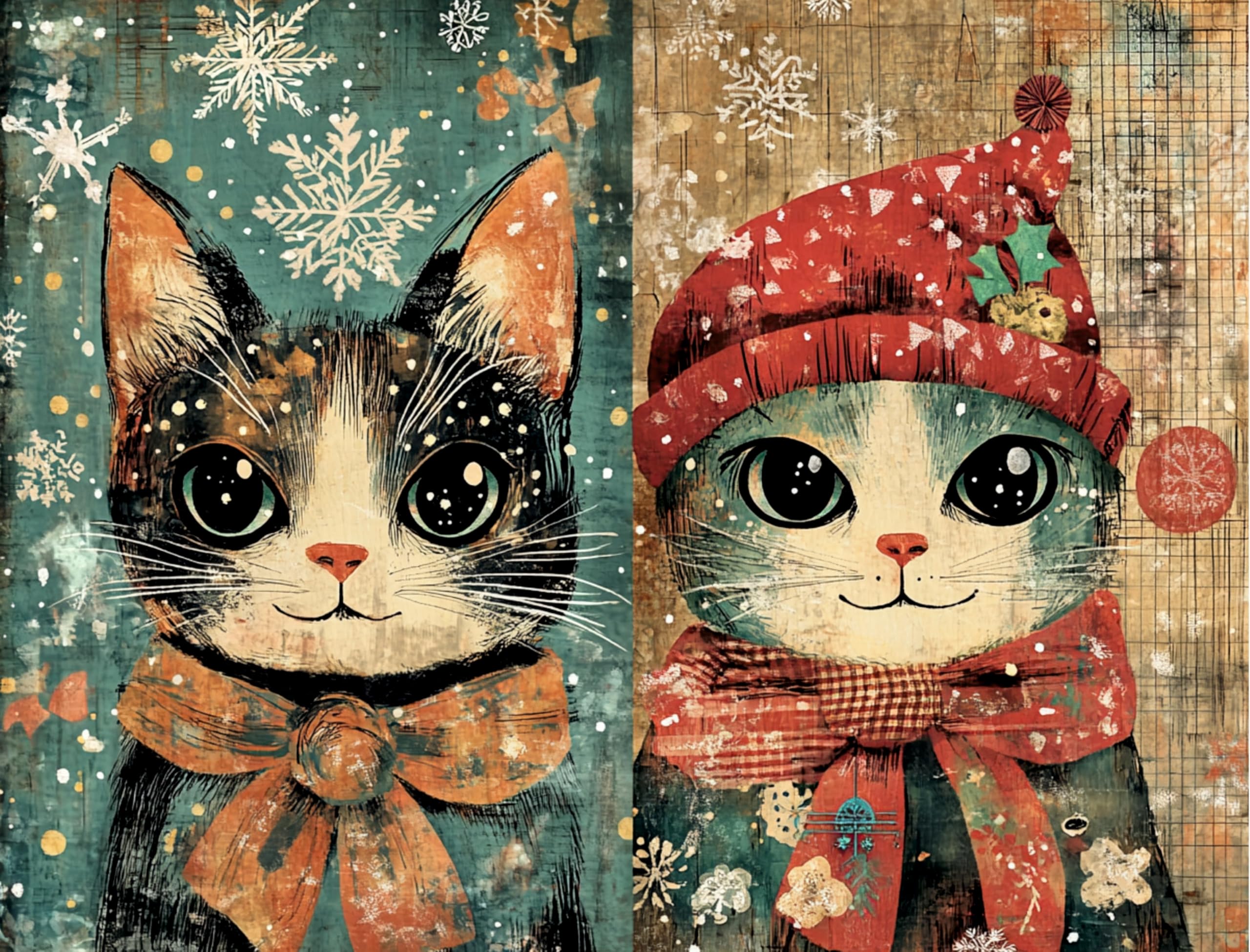 Decoupage Rice Papers - 6 Sheets | 6 Unique Designs | Versatile Christmas Designs for Art Projects & Crafting by CRAFT KREATIVELY