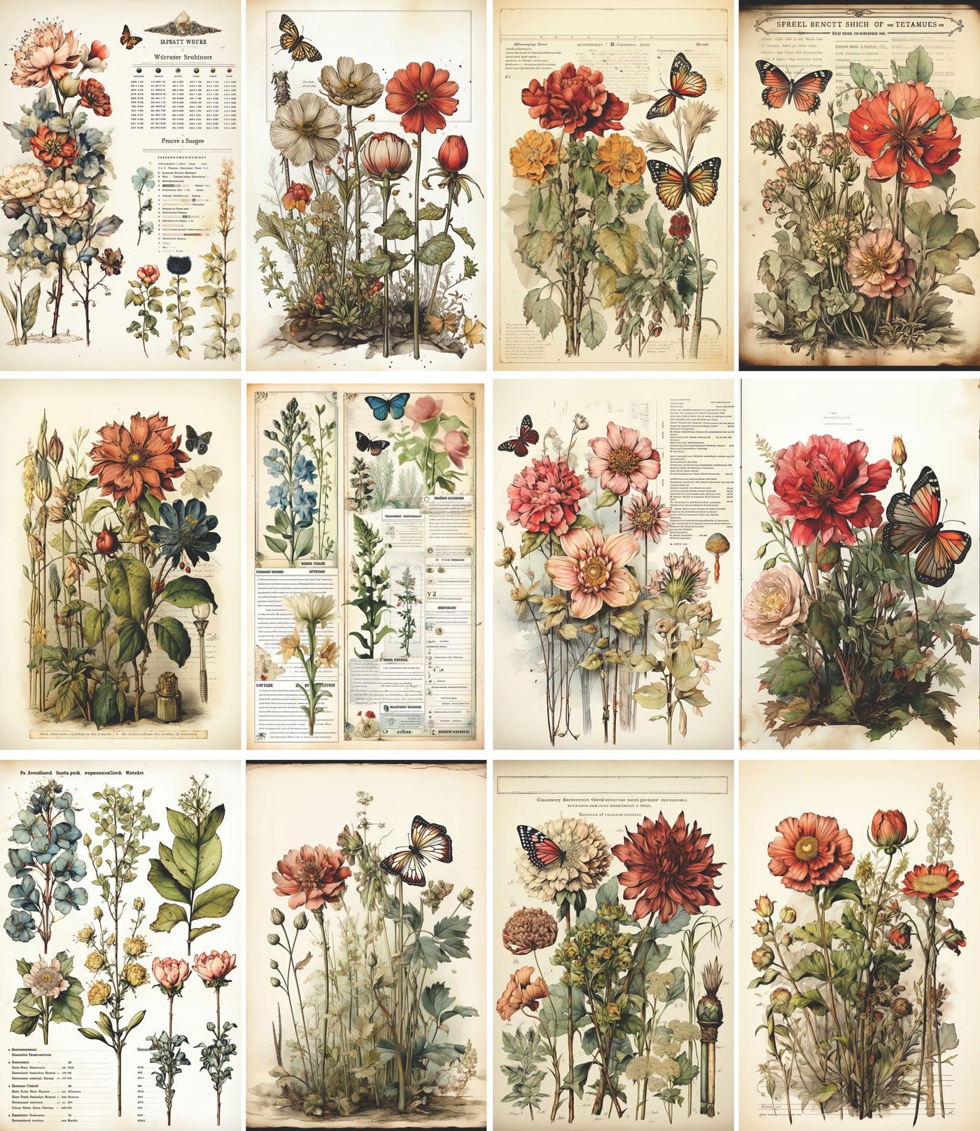 Card Size Decoupage Rice Paper, 8 x 10.5 inch - for Scrapbooking Cards Crafts