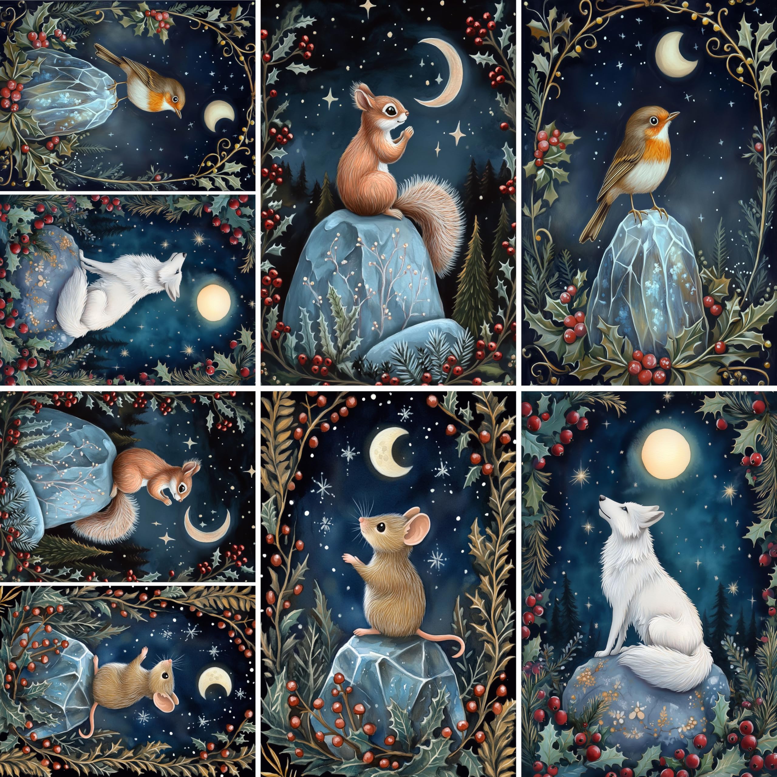 Animal Smalls Rice Papers – Decoupage Paper 16x Designs for Collage, Mixed Media, Card Making & Crafts, Decoupage by CRAFT KREATIVELY