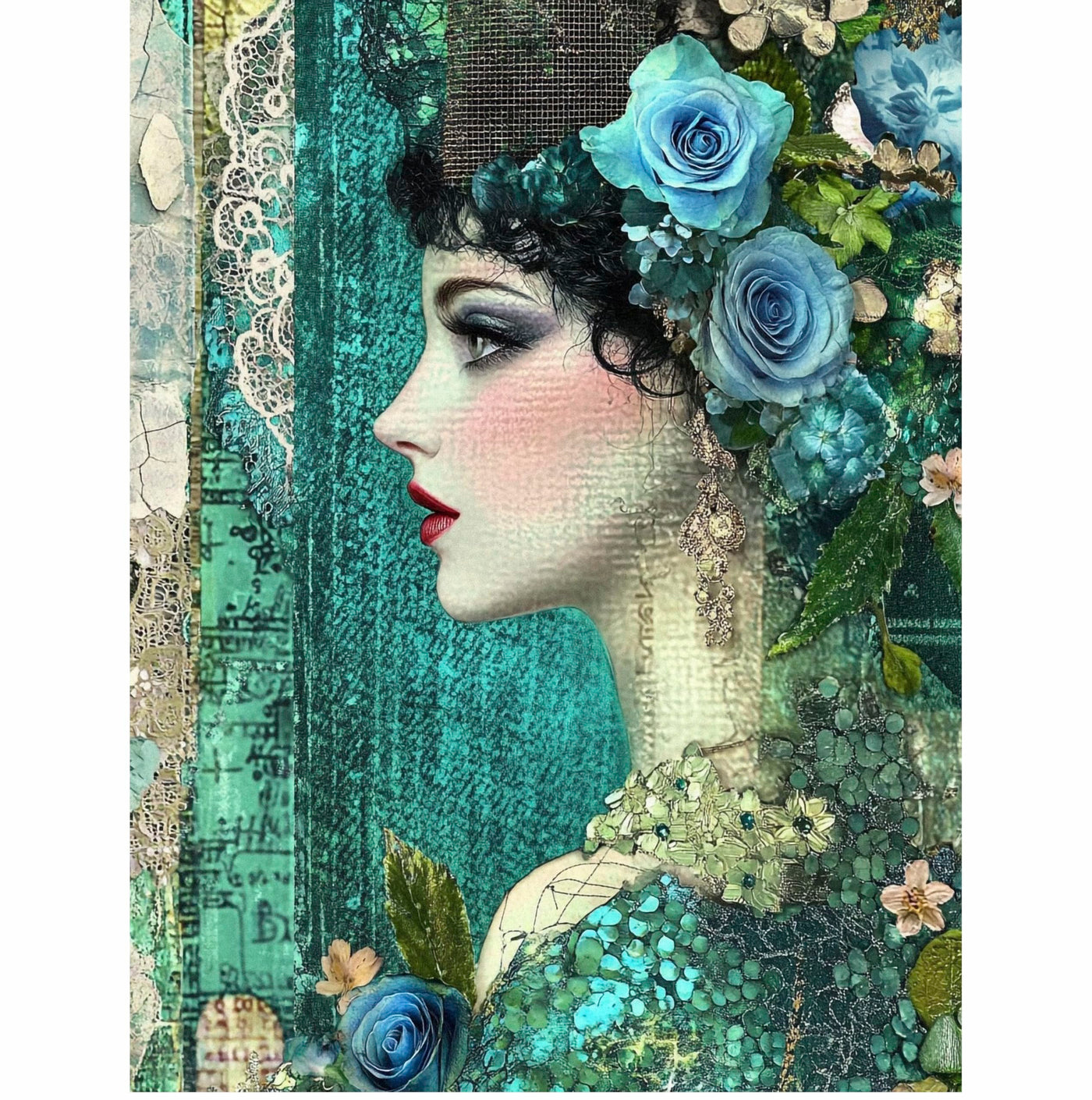 Decoupage Rice Paper, 20 x 26.5cm (6 Sheets) – 6x Decoupage Beauty Papers for Collage, Mixed Media, Card Making & Crafts, Decoupage by CRAFT KREATIVELY