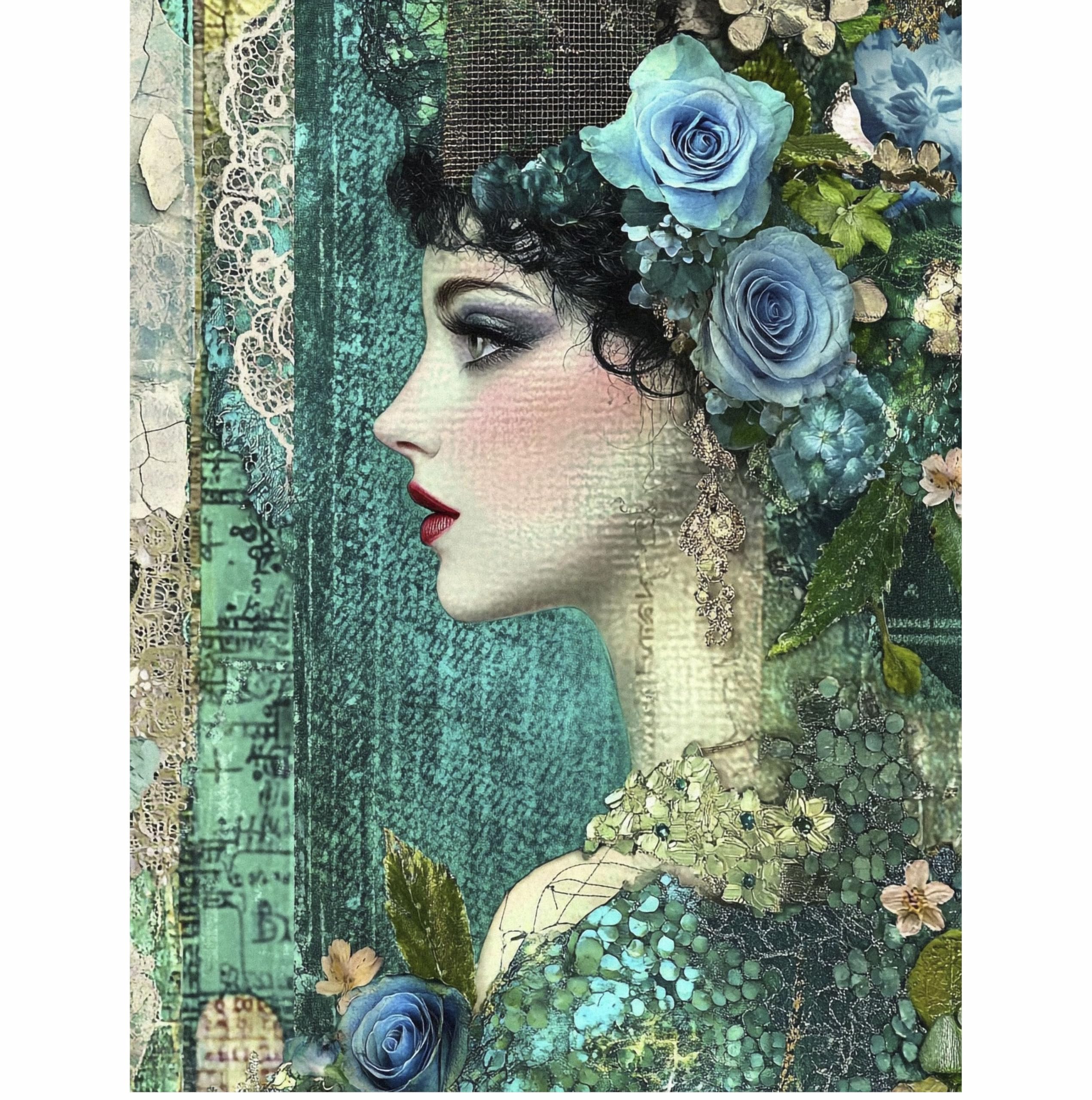 Decoupage Rice Paper, 20 x 26.5cm (6 Sheets) – 6x Decoupage Beauty Papers for Collage, Mixed Media, Card Making & Crafts, Decoupage by CRAFT KREATIVELY