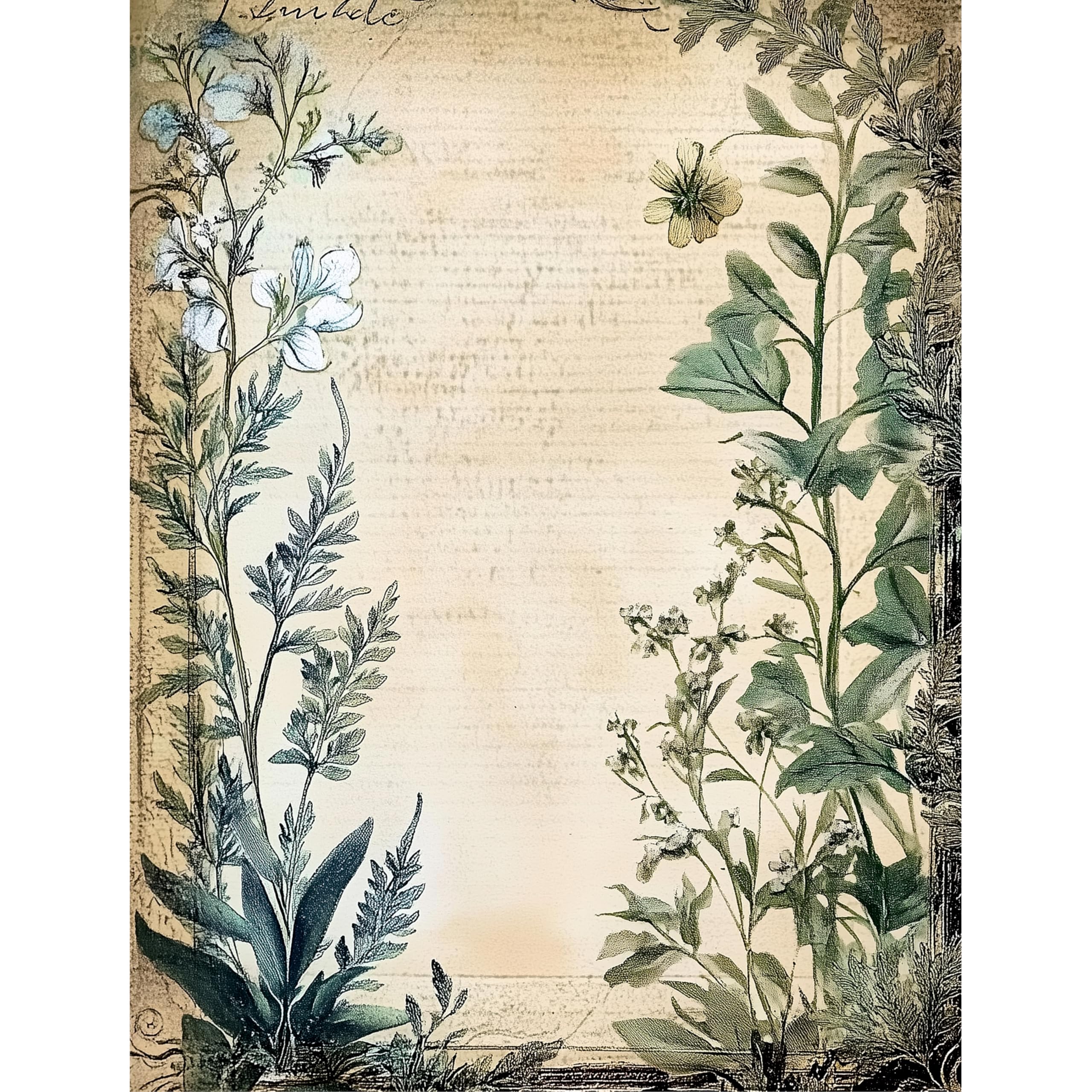 Botanical Rice Papers – Decoupage Paper Design for Furniture, Mixed Media, Cards & Crafts, Decoupage by CRAFT KREATIVELY