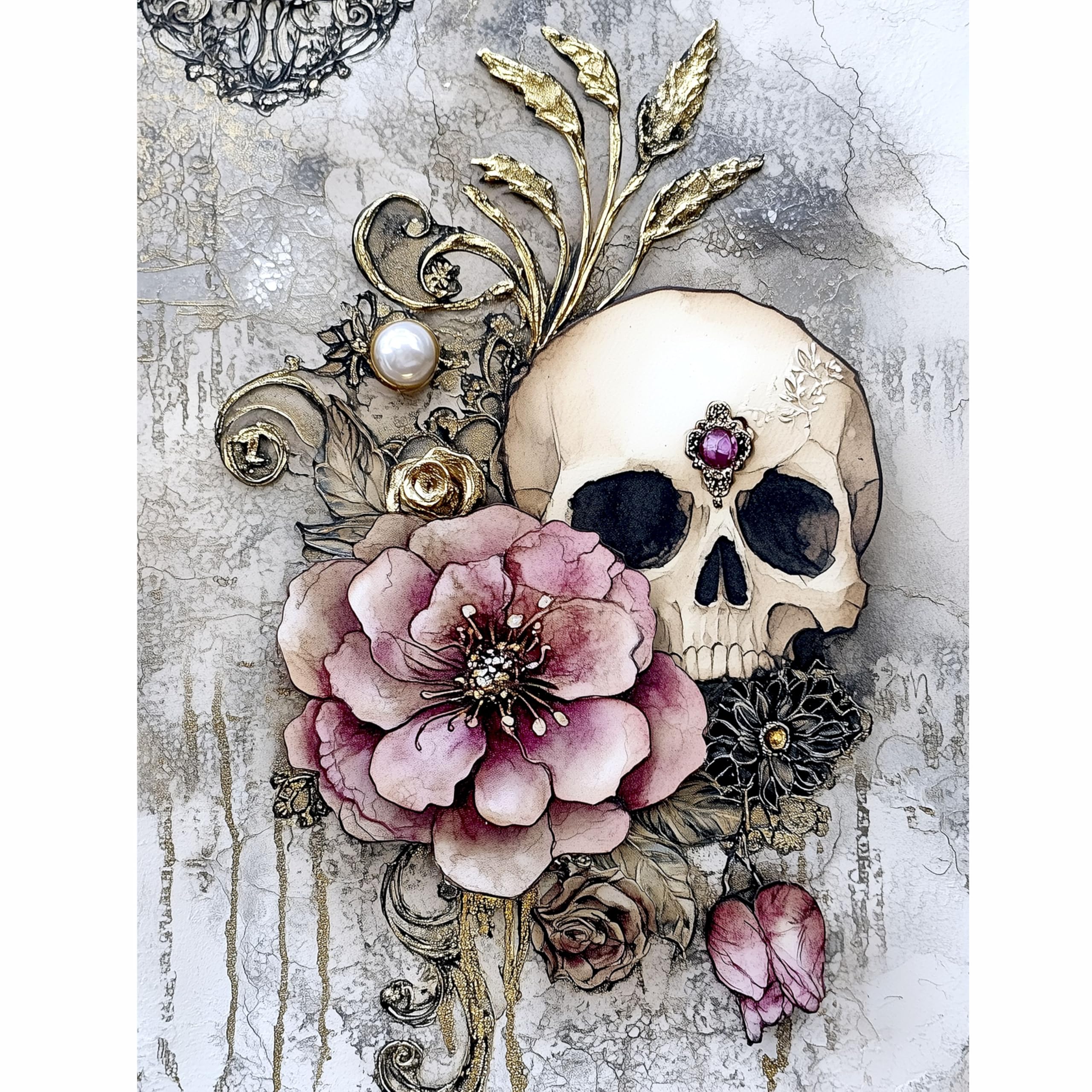 Decoupage Rice Paper, 20 x 26.5cm (6 Sheets) – 6x Decoupage Papers for Collage, Mixed Media, Card Making & Crafts, Decoupage by CRAFT KREATIVELY