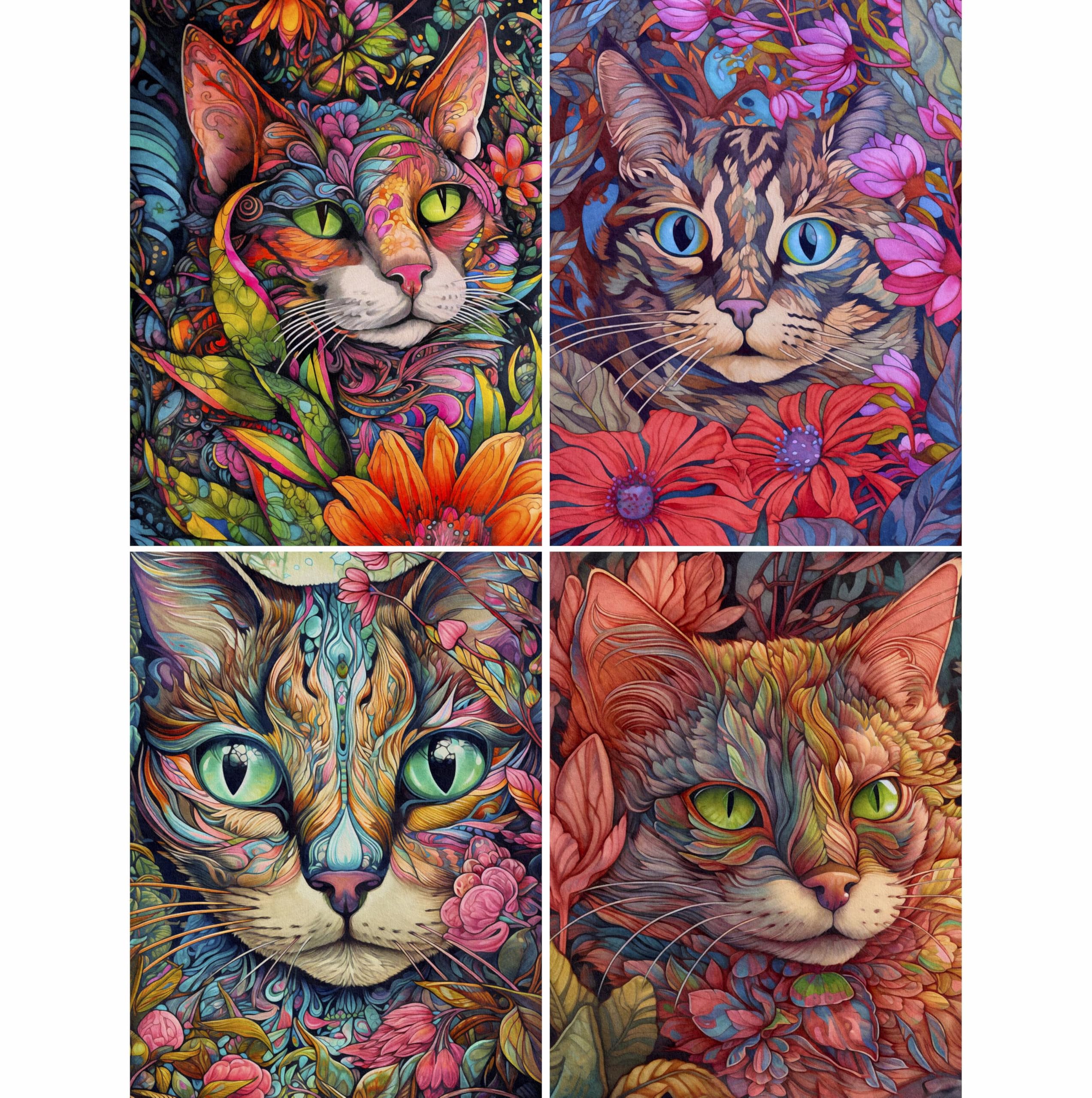 Decoupage Rice Paper, 20 x 26.5cm (6 Sheets) – 6x Decoupage Papers for Collage, Mixed Media, Card Making & Crafts, Decoupage by CRAFT KREATIVELY