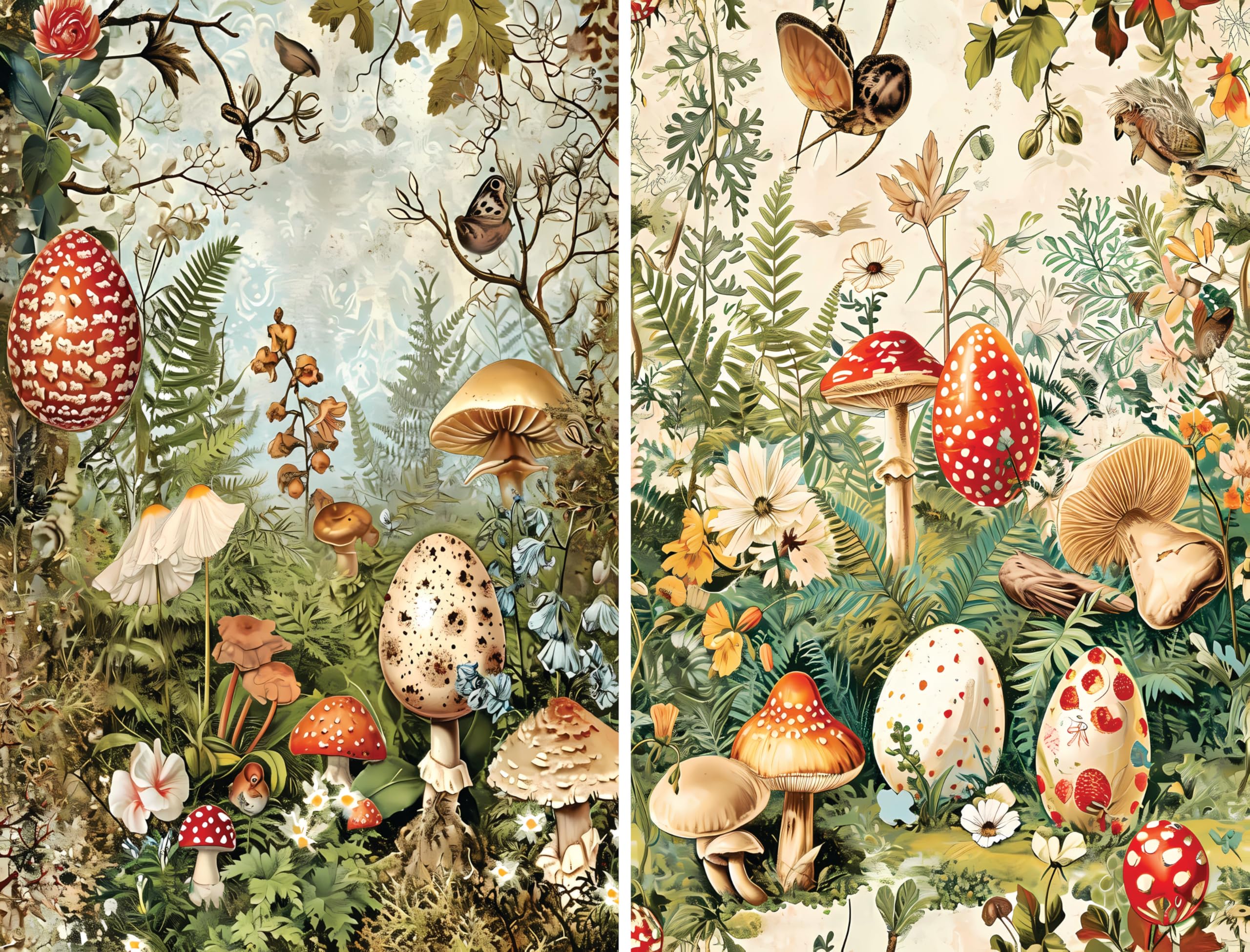 Decoupage Rice Papers - 6 Pieces | 12 Unique Designs | Versatile Decoupage Designs for Art Projects & Crafting by CRAFT KREATIVELY