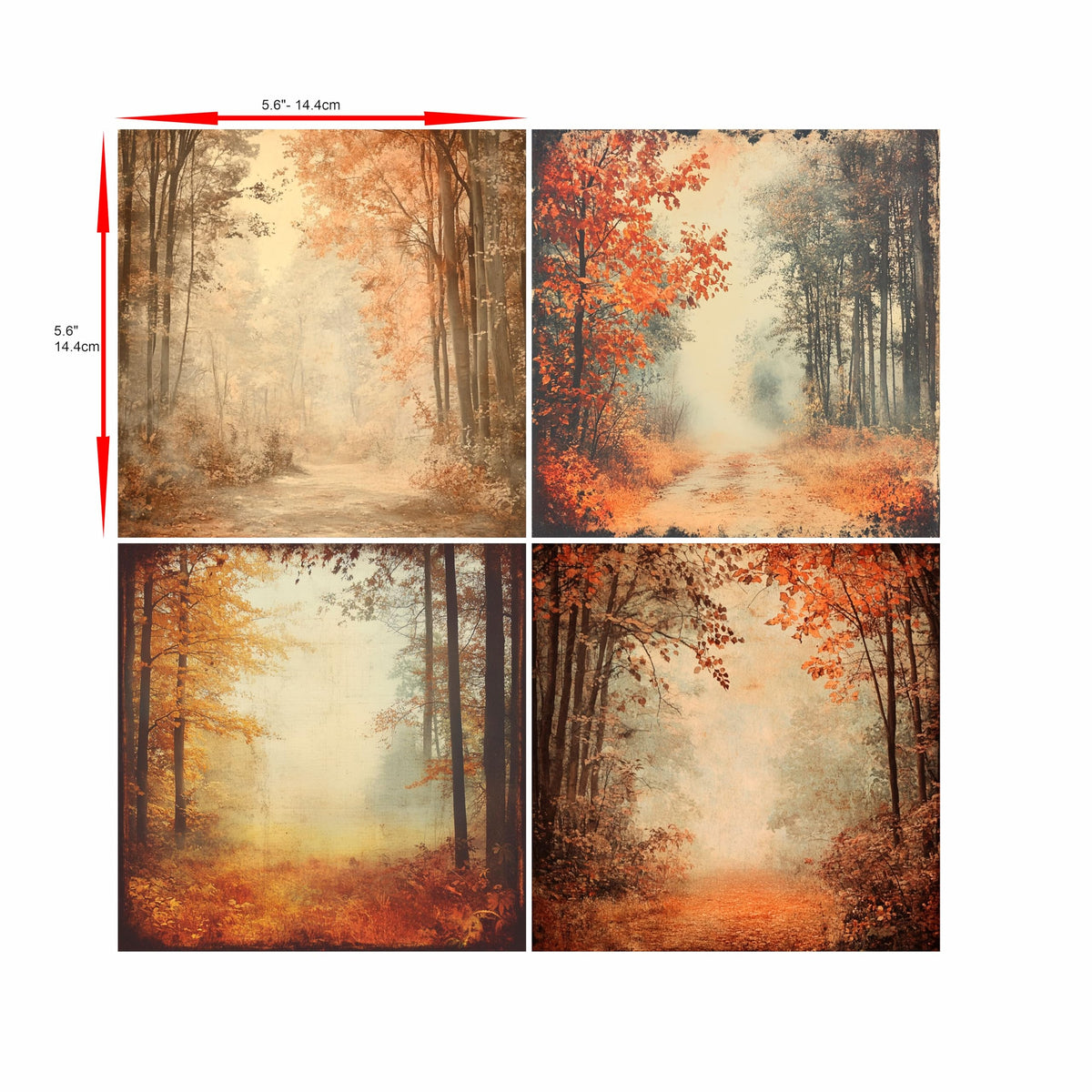 Scenic Rice Papers – Decoupage Paper 8x Designs for Collage, Mixed Media, Card Making & Crafts, Decoupage by CRAFT KREATIVELY