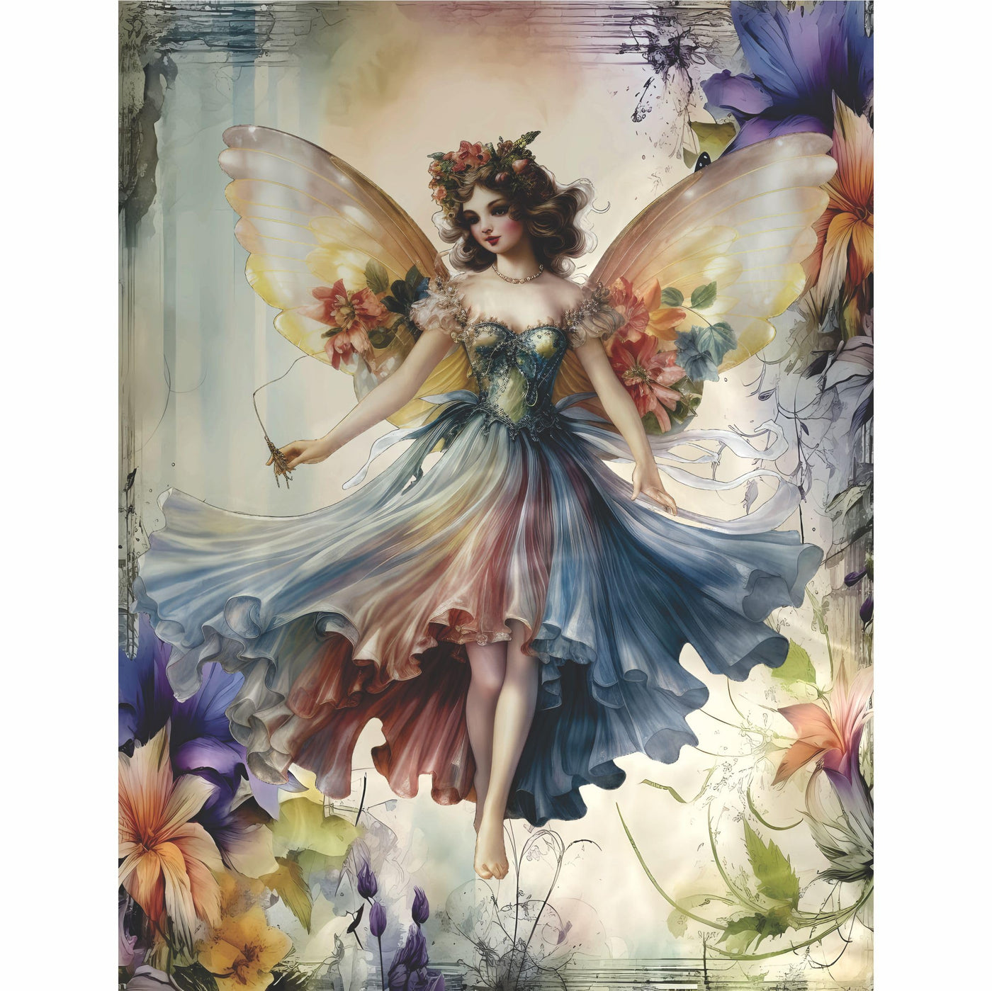Decoupage Rice Paper, 8 x 10.5” (A4) – 9 Pages – 18 Coordinated Designs – Premium 30gsm Craft Paper for Furniture, Scrapbooking & DIY Décor by Craft Kreatively