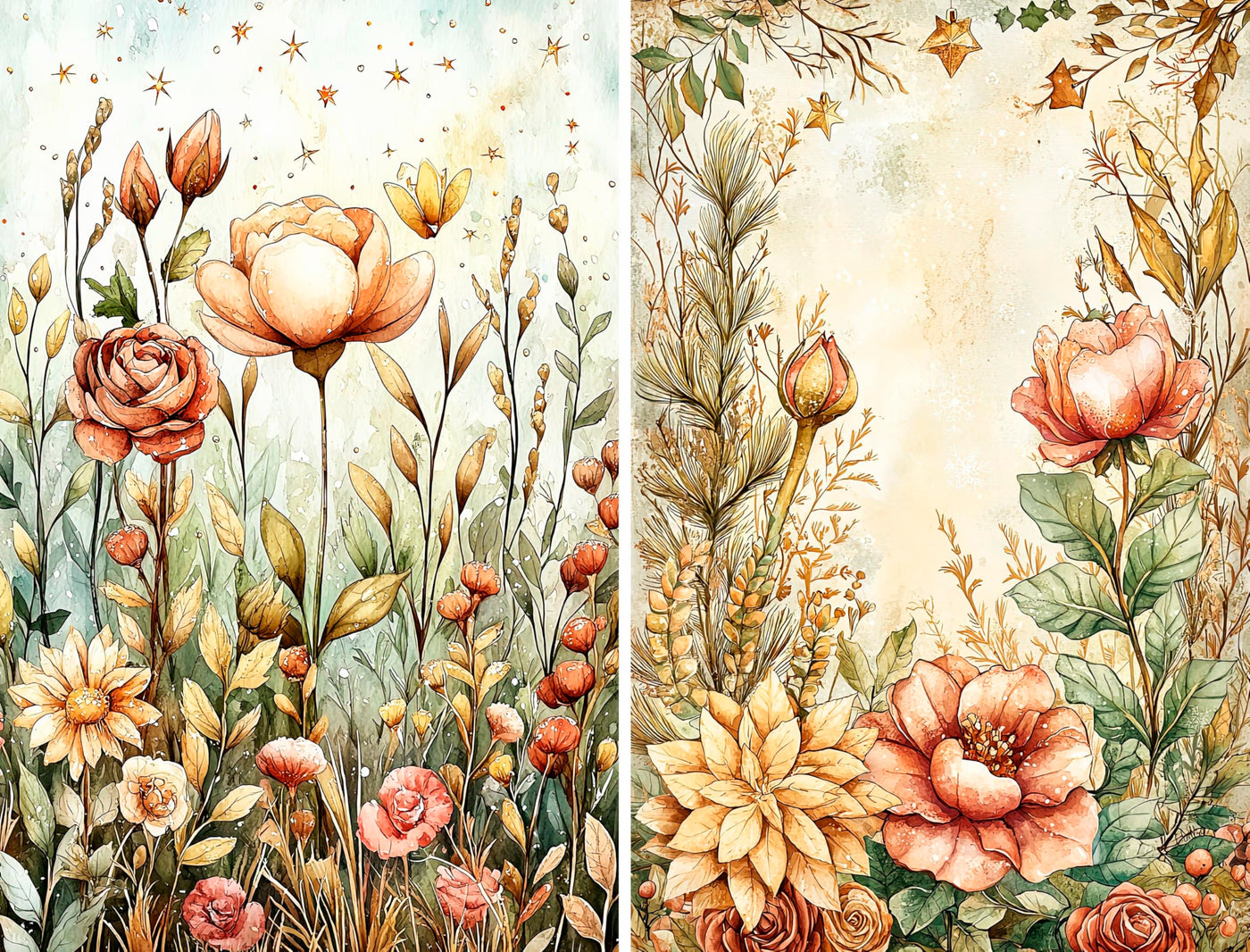 Decoupage Rice Papers - 6 Pieces | 6 Unique Designs | Versatile Decoupage Designs for Art Projects & Crafting by CRAFT KREATIVELY