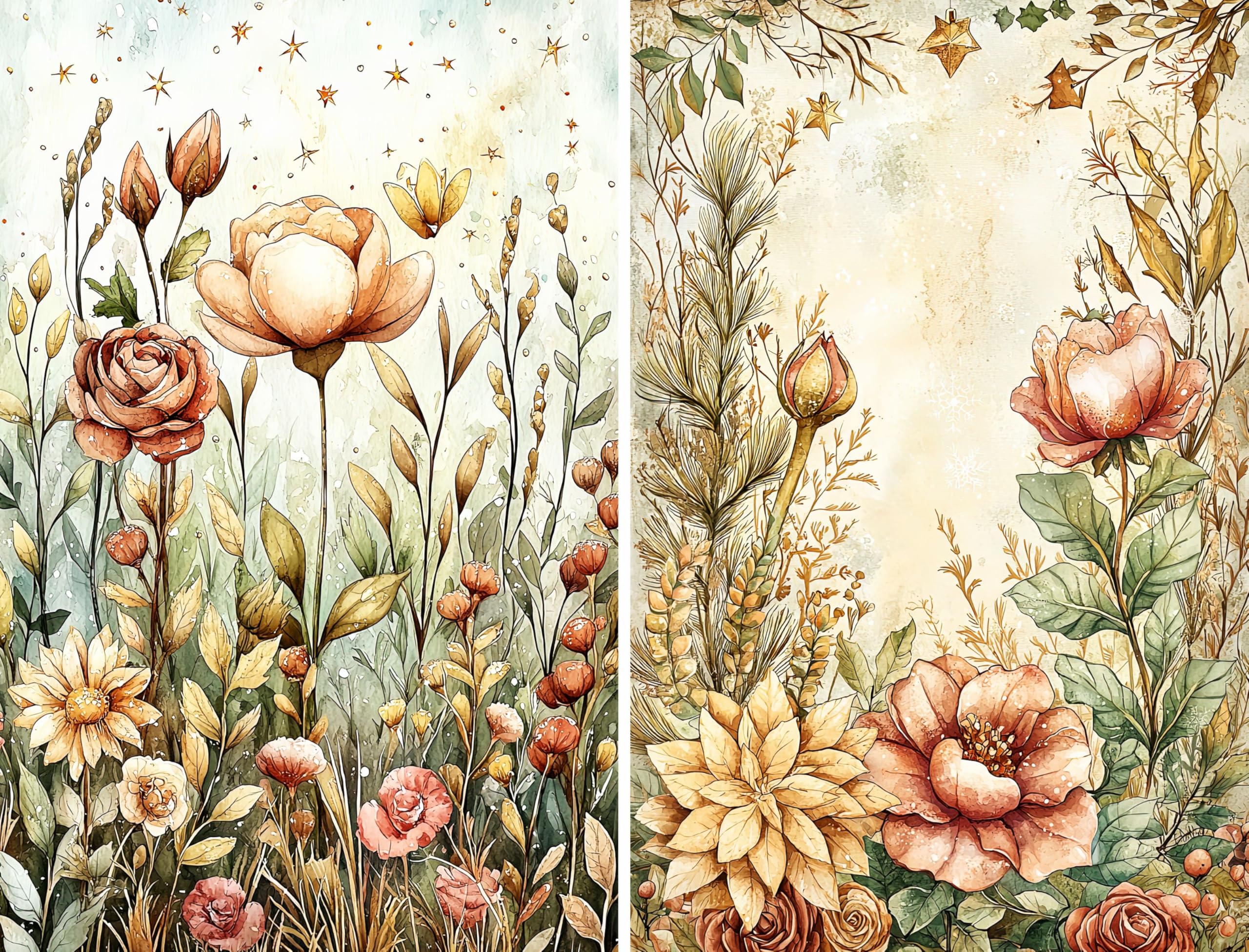 Decoupage Rice Papers - 6 Pieces | 6 Unique Designs | Versatile Decoupage Designs for Art Projects & Crafting by CRAFT KREATIVELY