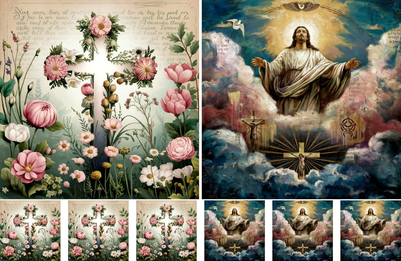 Christian Rice Papers – Decoupage Paper Design for Furniture, Mixed Media, Cards & Crafts, Decoupage by CRAFT KREATIVELY