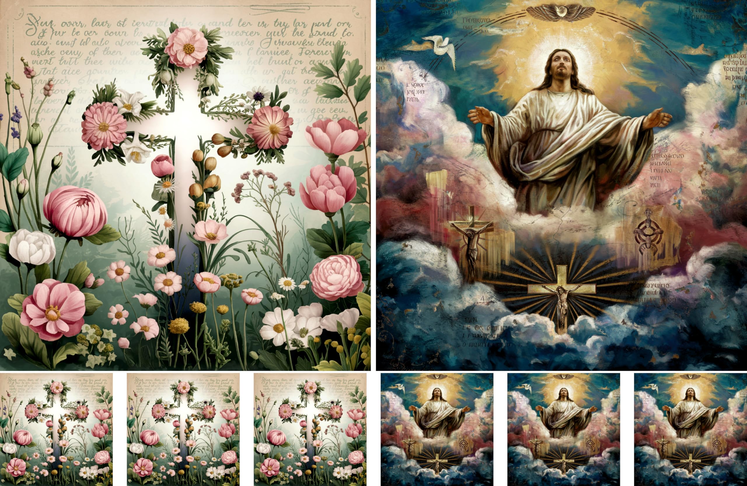 Christian Rice Papers – Decoupage Paper Design for Furniture, Mixed Media, Cards & Crafts, Decoupage by CRAFT KREATIVELY