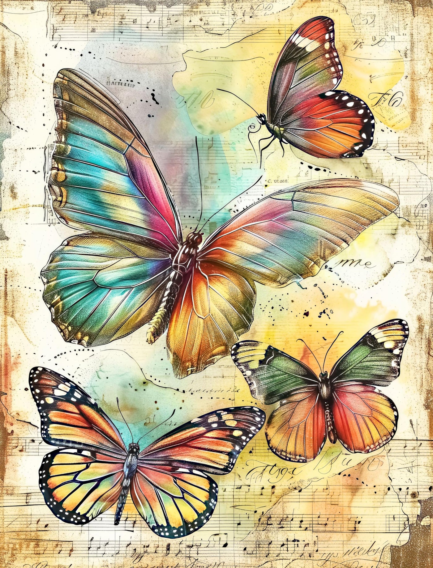 Animal Rice Papers – Decoupage Paper 6x Designs for Collage, Mixed Media, Card Making & Crafts, Decoupage by CRAFT KREATIVELY