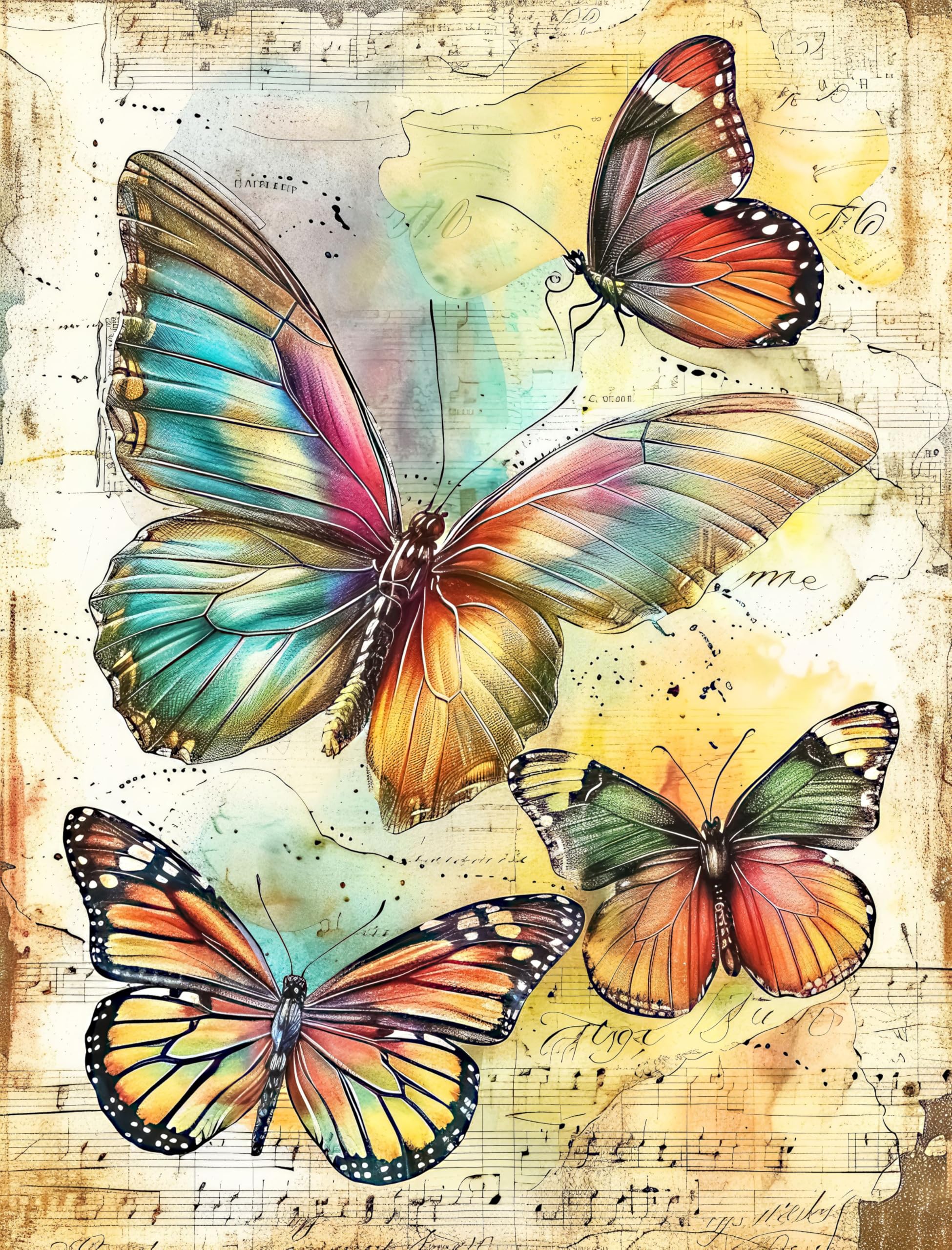 Animal Rice Papers – Decoupage Paper 6x Designs for Collage, Mixed Media, Card Making & Crafts, Decoupage by CRAFT KREATIVELY