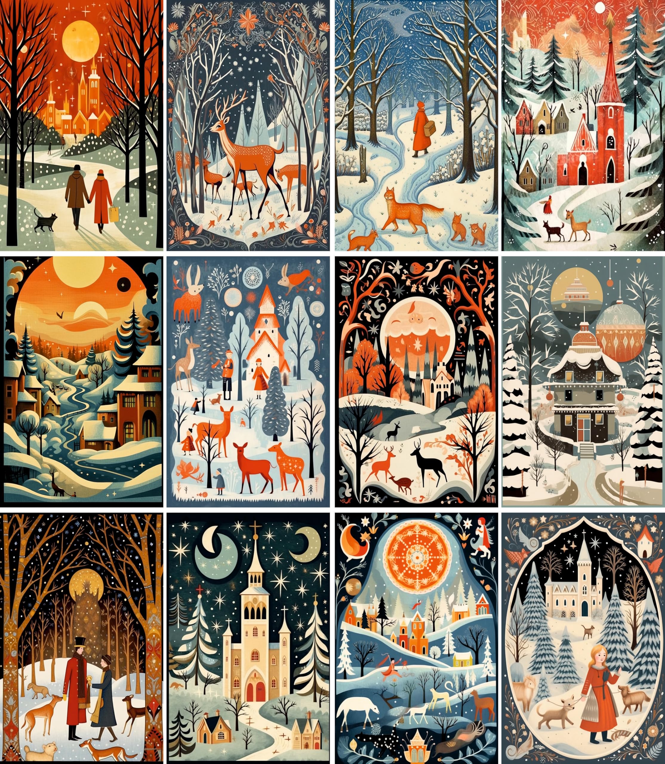 Decoupage Rice Papers - 6 Sheets | 6 Unique Designs | Versatile Christmas Designs for Art Projects & Crafting by CRAFT KREATIVELY