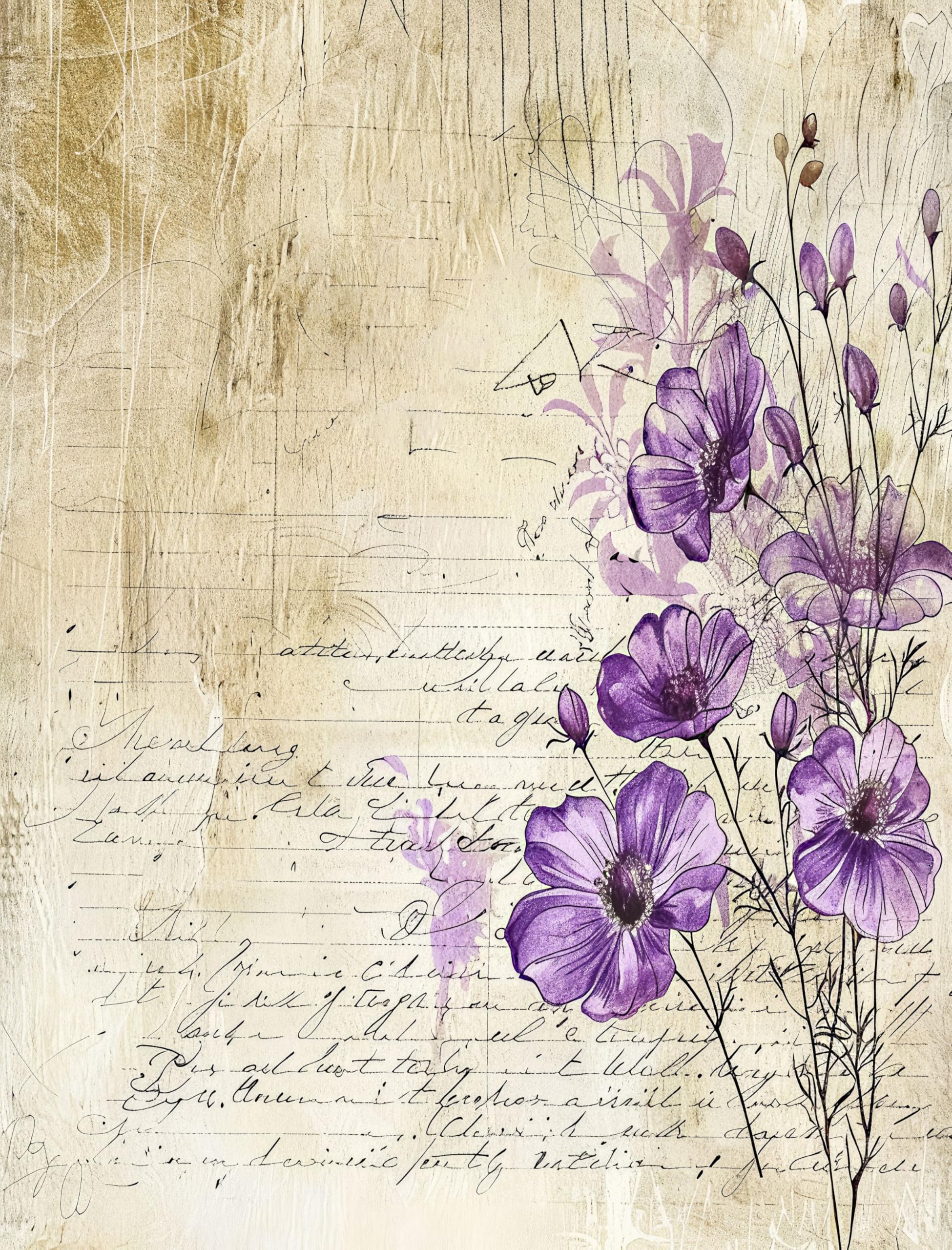 Decoupage Rice Papers - 6 Pieces | 6 Unique Designs | Versatile Decoupage Designs for Art Projects & Crafting by CRAFT KREATIVELY