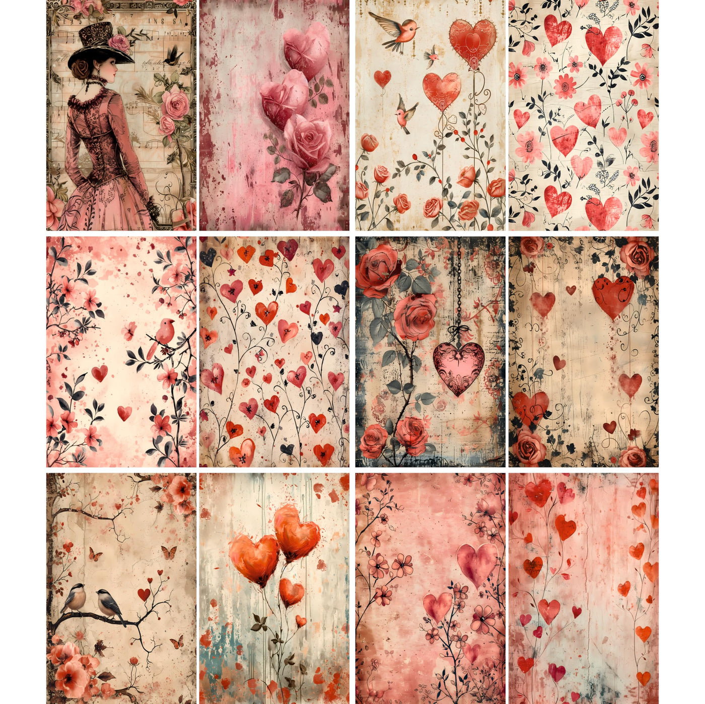 Decoupage Rice Papers - 6 Pieces | 6 Unique Designs | Versatile Decoupage Designs for Art Projects & Crafting by CRAFT KREATIVELY