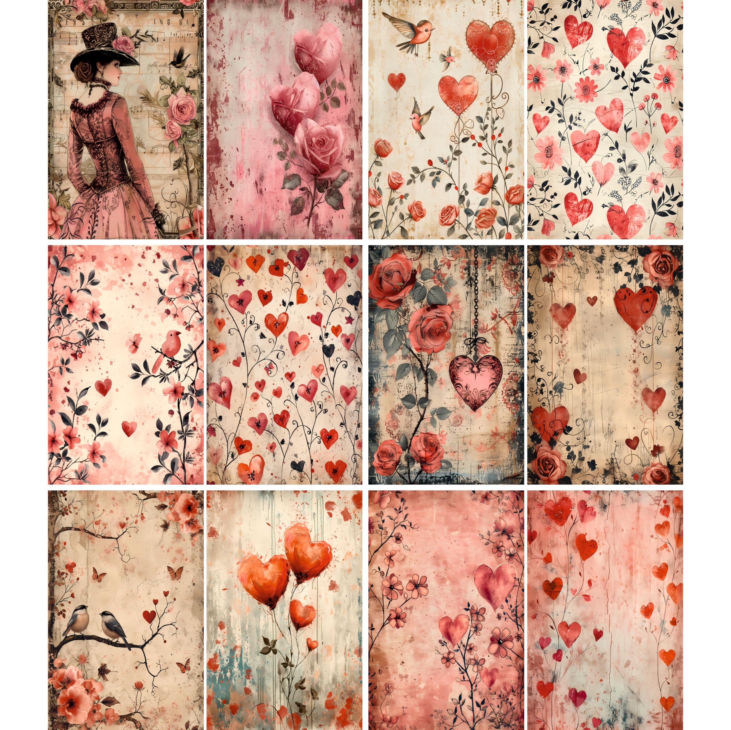 Decoupage Rice Papers - 6 Pieces | 6 Unique Designs | Versatile Decoupage Designs for Art Projects & Crafting by CRAFT KREATIVELY