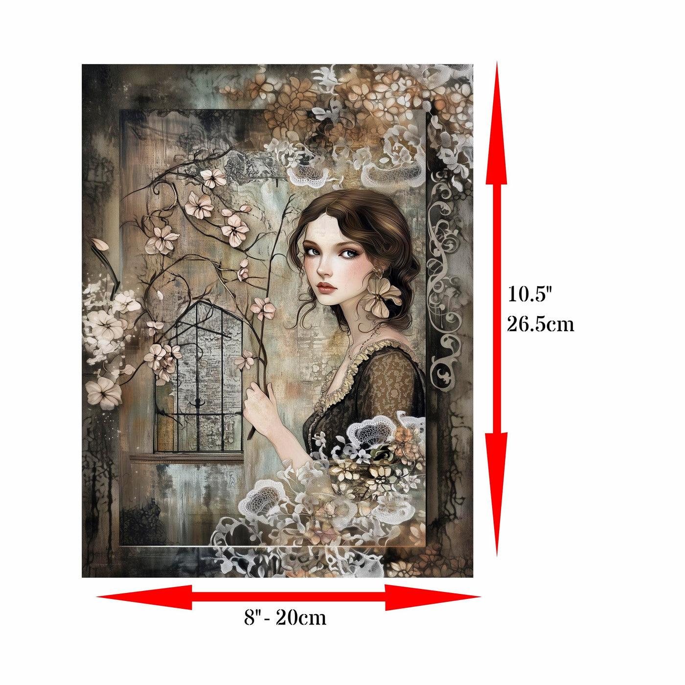 Decoupage Rice Paper, 20 x 26.5cm (6 Sheets) – 6x Decoupage Beauty Papers for Collage, Mixed Media, Card Making & Crafts, Decoupage by CRAFT KREATIVELY