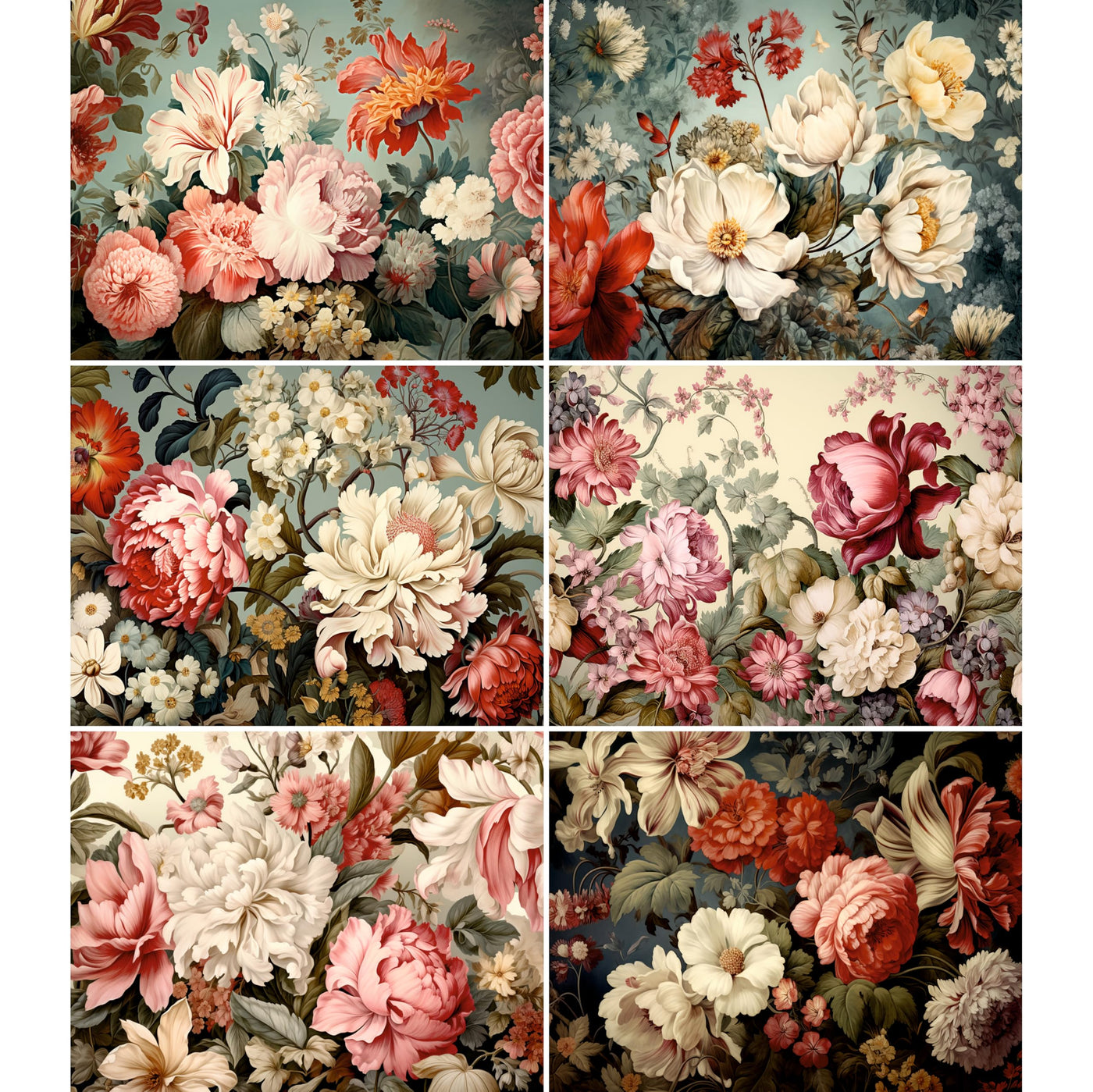 Decoupage Rice Papers - 6 Pieces | 6 Unique Designs | Versatile Decoupage Designs for Art Projects & Crafting by CRAFT KREATIVELY