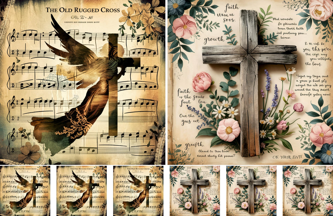 Christian Rice Papers – Decoupage Paper Design for Furniture, Mixed Media, Cards & Crafts, Decoupage by CRAFT KREATIVELY