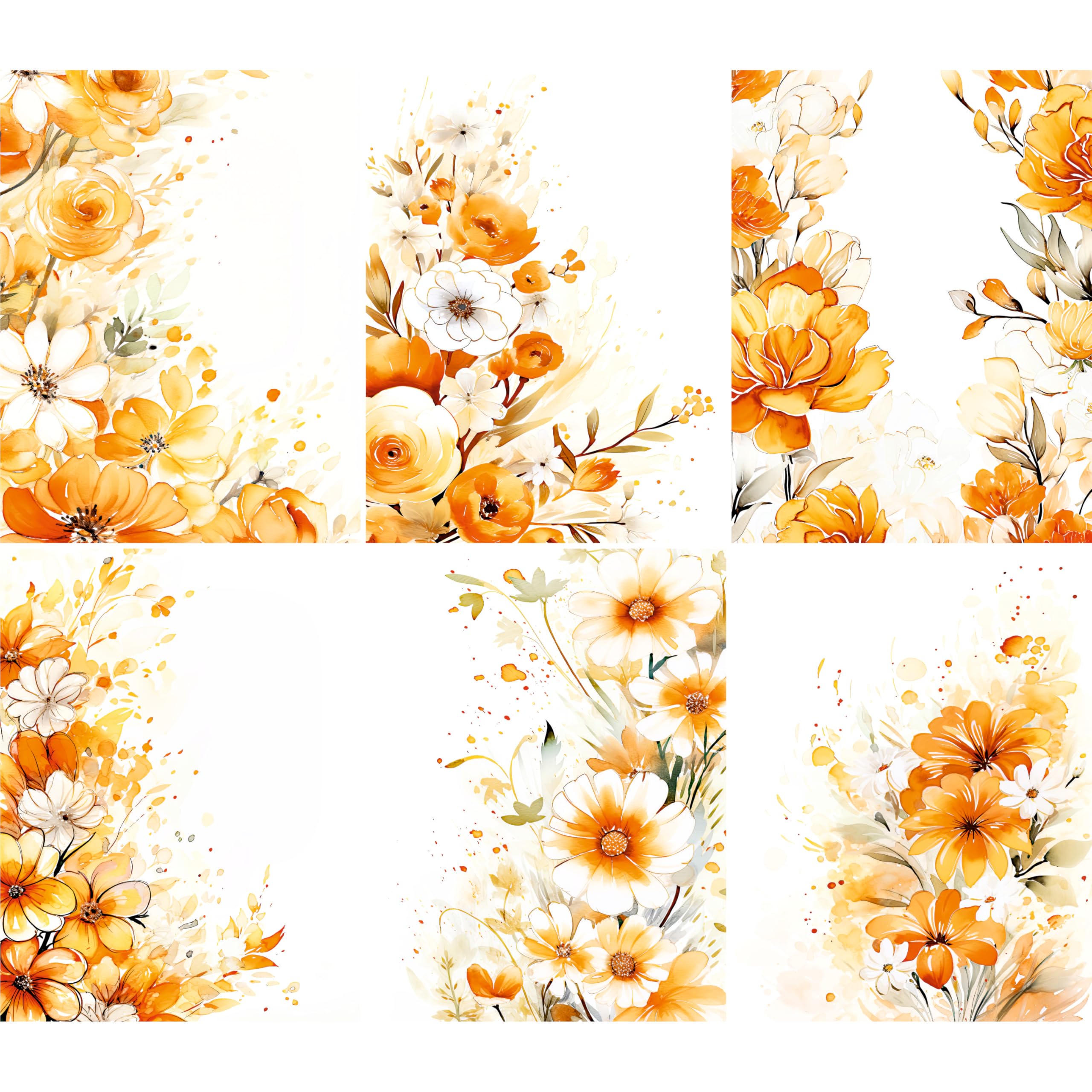 Decoupage Rice Papers - 6 Pieces | 6 Unique Designs | Versatile Decoupage Designs for Art Projects & Crafting by CRAFT KREATIVELY