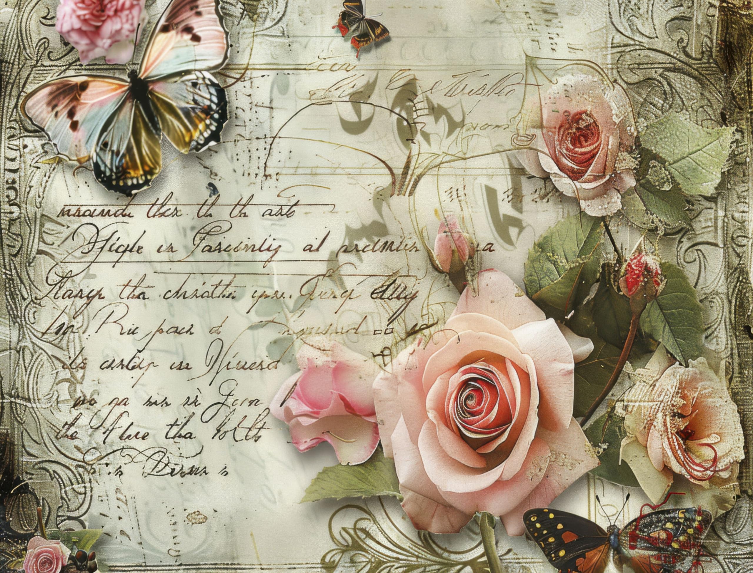 Decoupage Rice Papers - 6 Pieces | 6 Unique Designs | Versatile Decoupage Designs for Art Projects & Crafting by CRAFT KREATIVELY