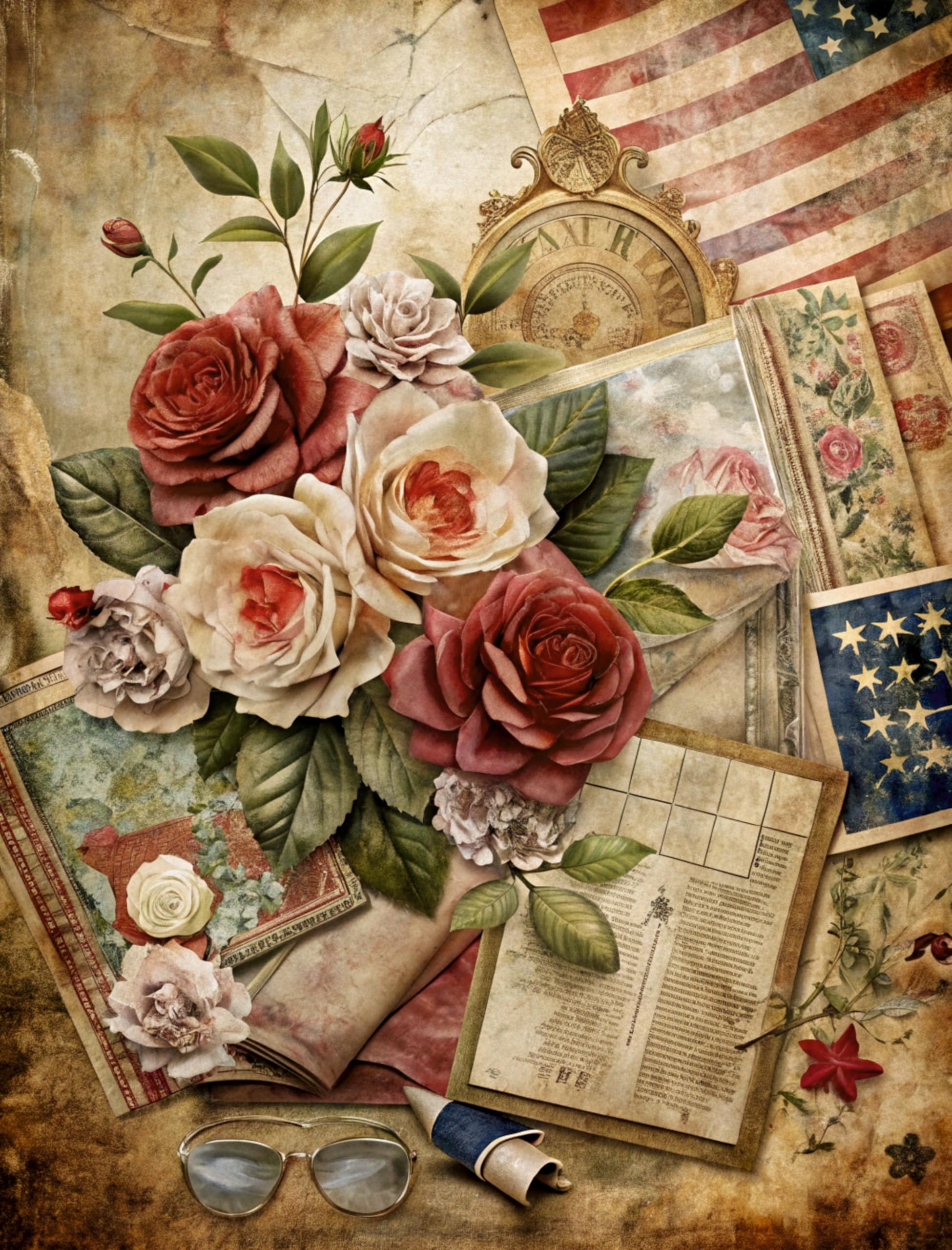Decoupage Rice Papers - 6 Pieces | 6 Unique Designs | Versatile Decoupage Designs for Art Projects & Crafting by CRAFT KREATIVELY