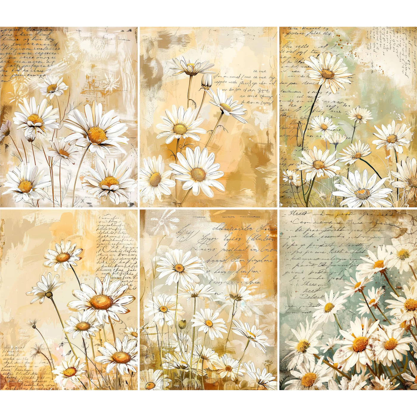 Decoupage Rice Papers - 6 Pieces | 6 Unique Designs | Versatile Decoupage Designs for Art Projects & Crafting by CRAFT KREATIVELY