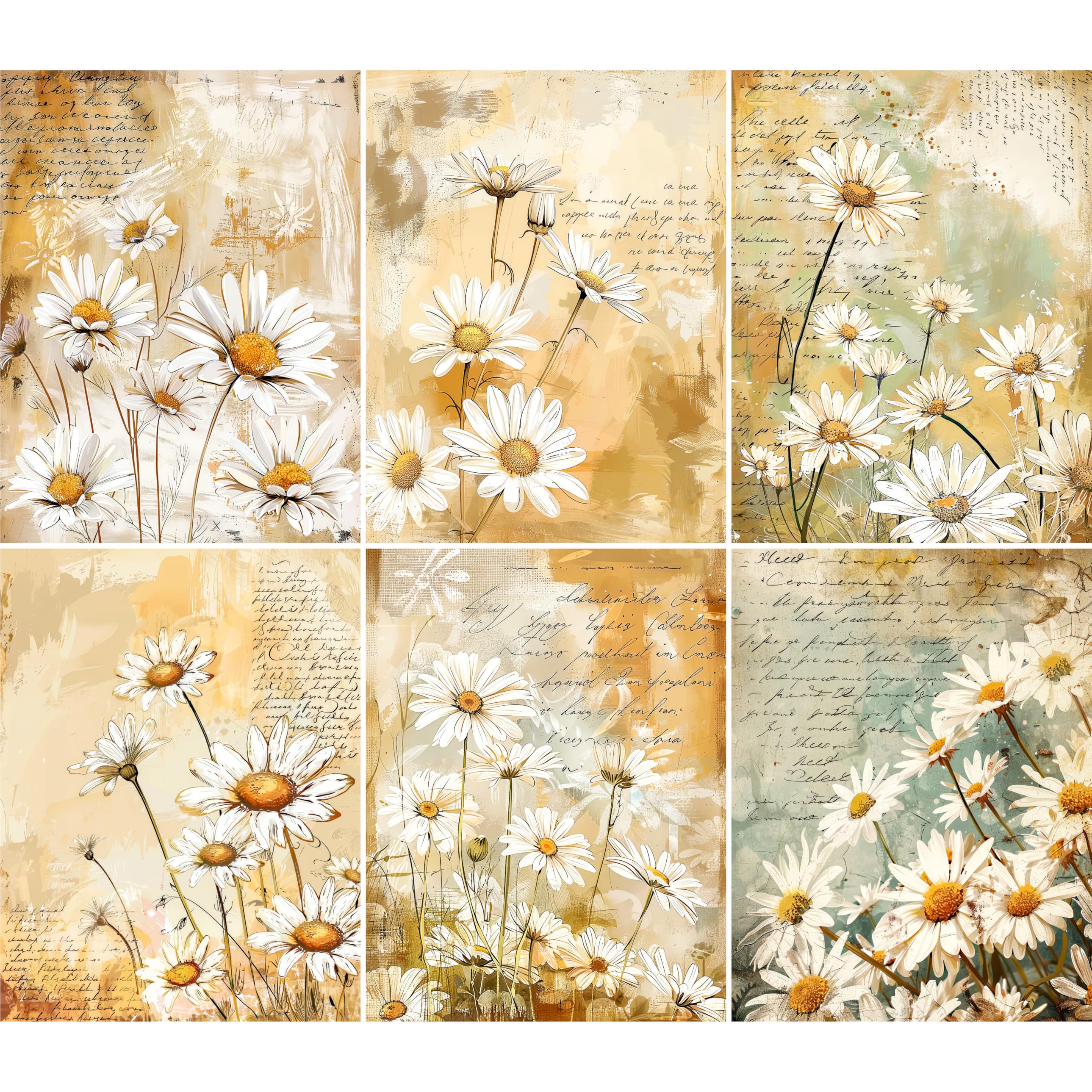 Decoupage Rice Papers - 6 Pieces | 6 Unique Designs | Versatile Decoupage Designs for Art Projects & Crafting by CRAFT KREATIVELY