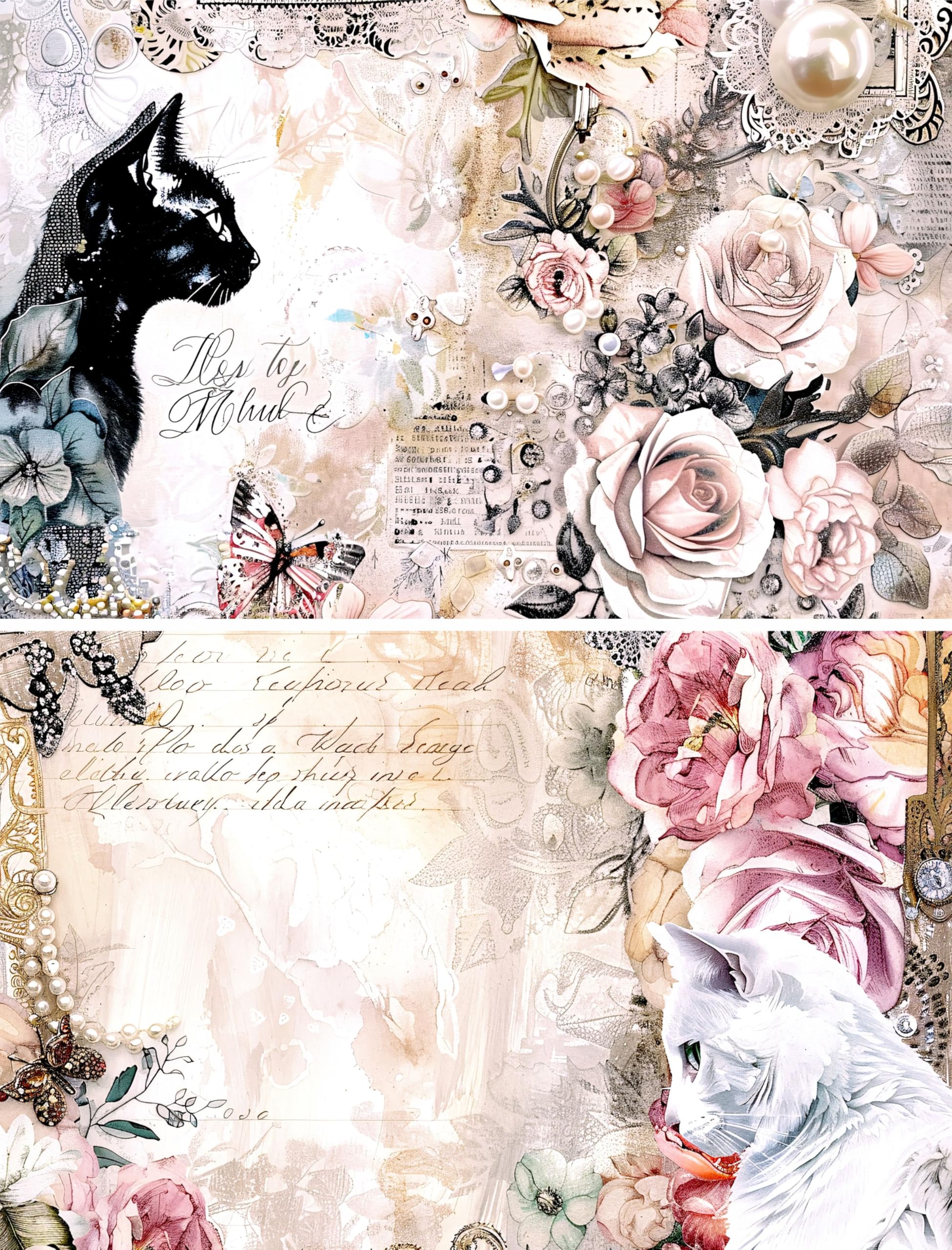 Decoupage Rice Papers - 6 Pieces | 6 Unique Designs | Versatile Decoupage Designs for Art Projects & Crafting by CRAFT KREATIVELY