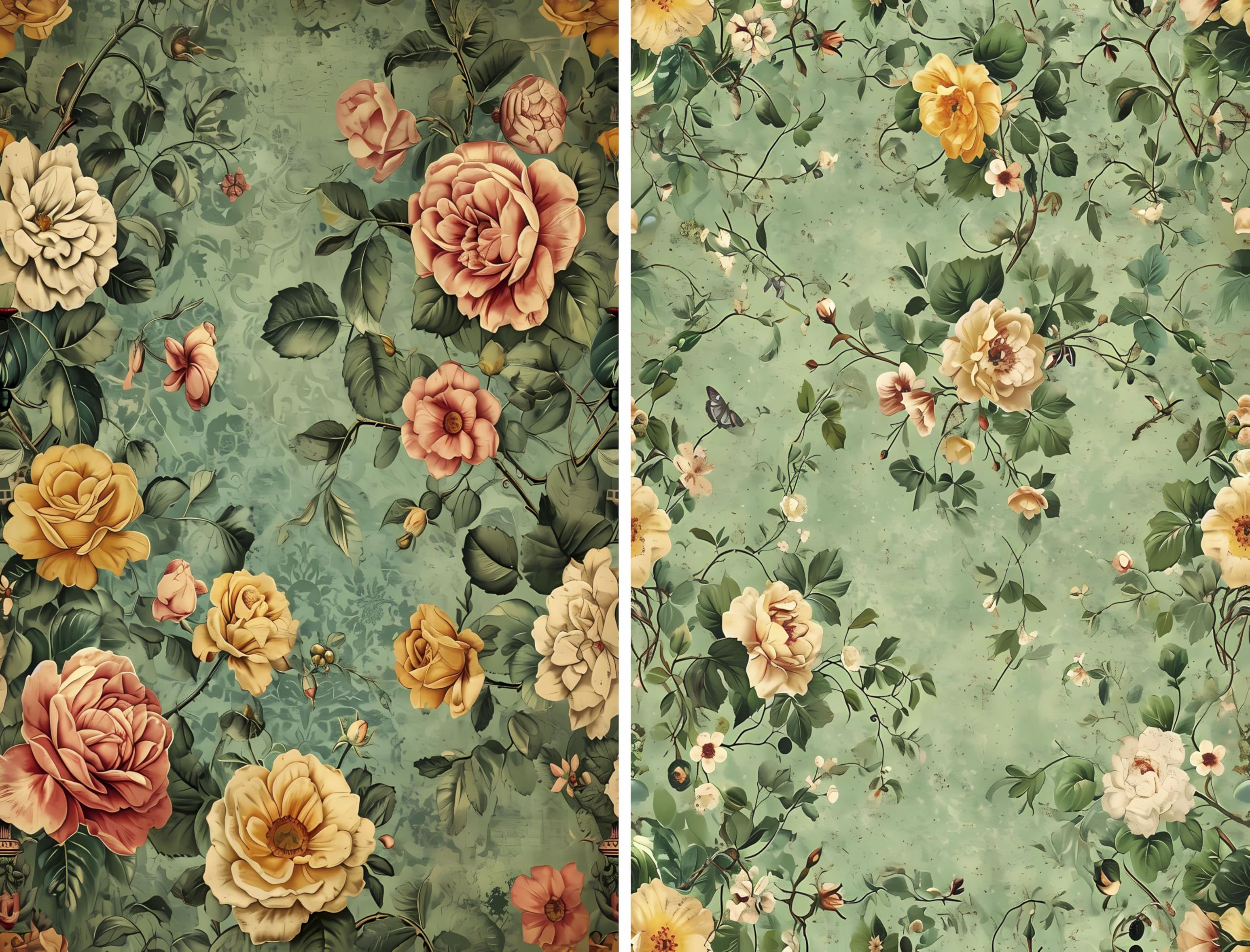 Decoupage Rice Papers - 6 Pieces | 6 Unique Designs | Versatile Decoupage Designs for Art Projects & Crafting by CRAFT KREATIVELY