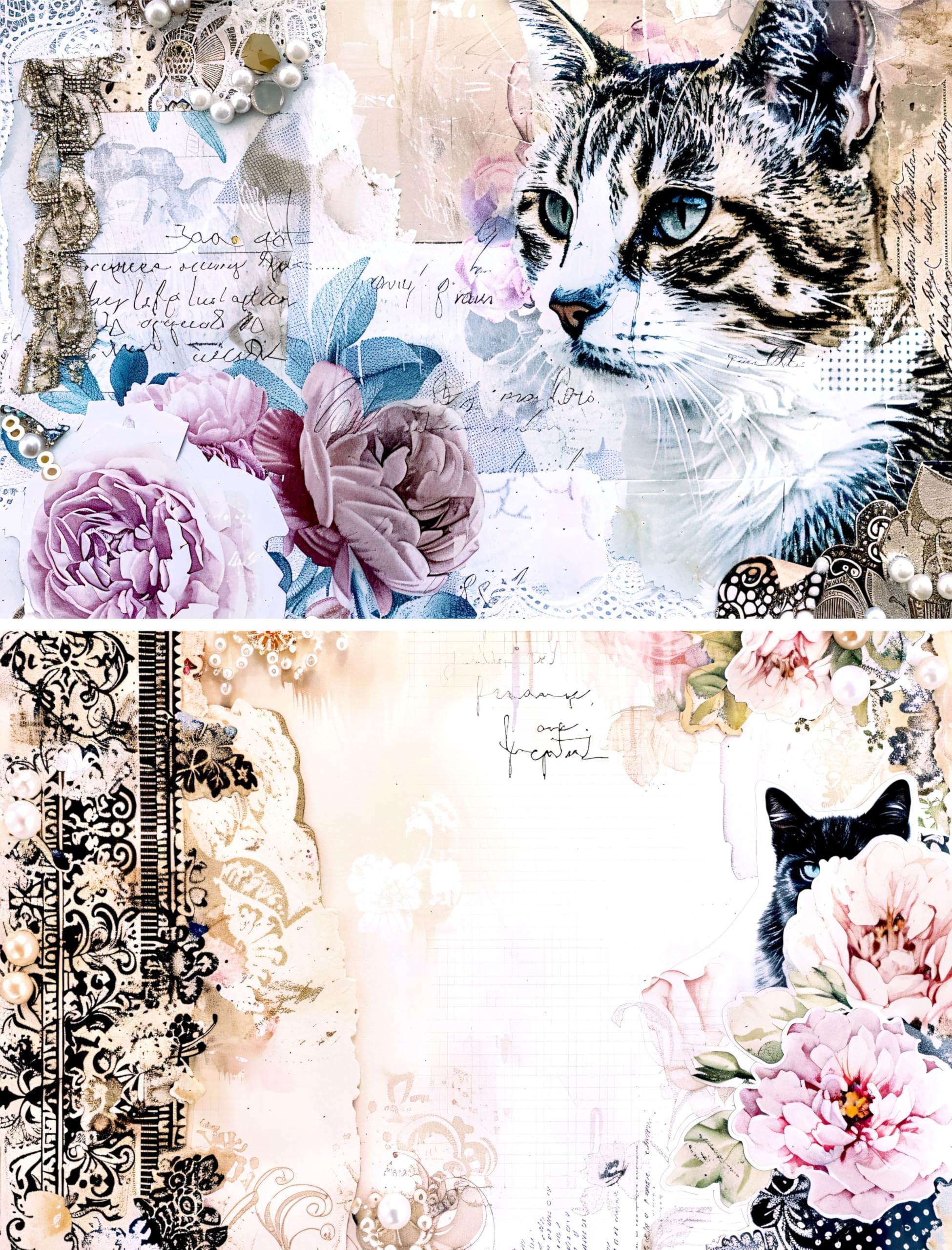 Decoupage Rice Papers - 6 Pieces | 6 Unique Designs | Versatile Decoupage Designs for Art Projects & Crafting by CRAFT KREATIVELY