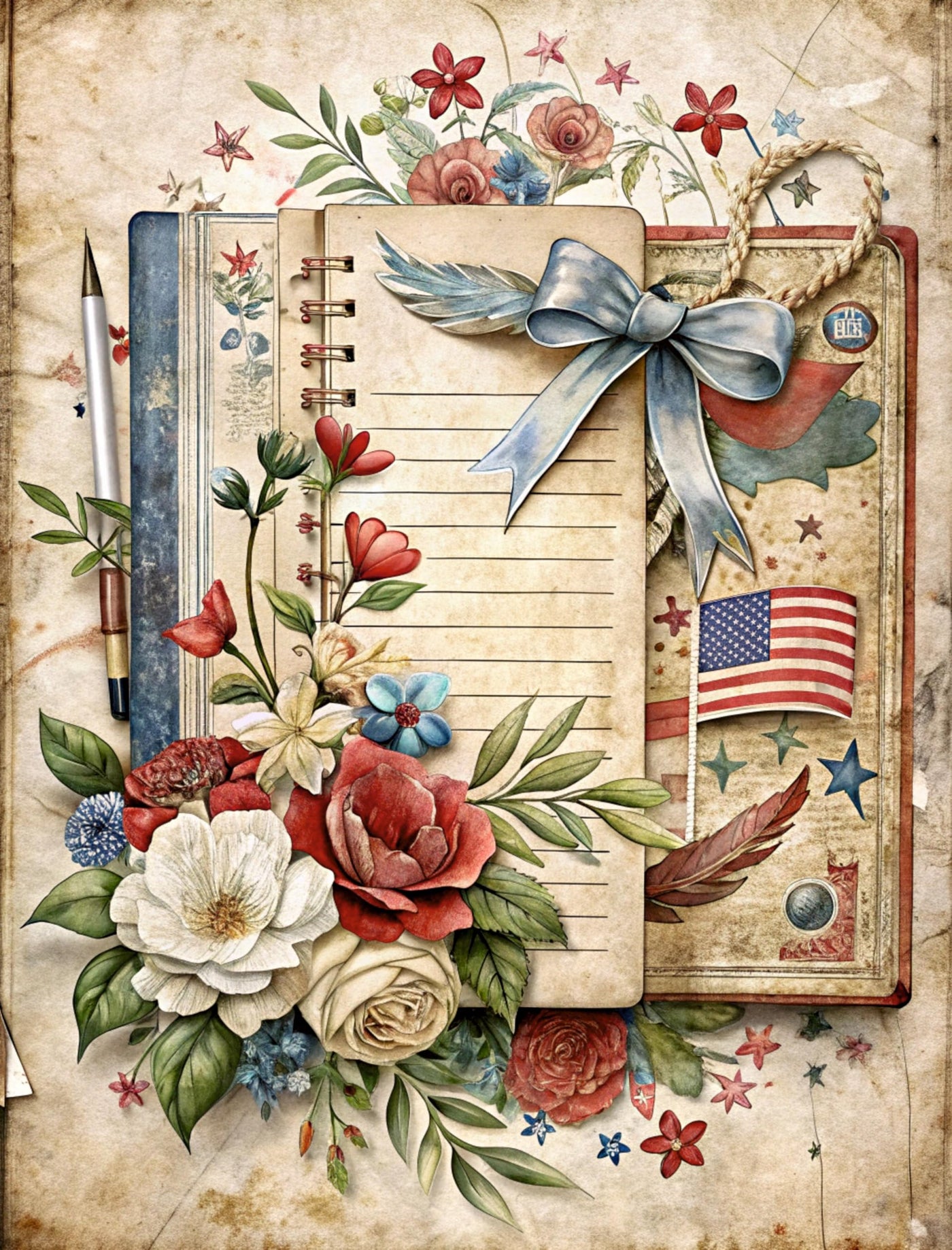 Decoupage Rice Papers - 6 Pieces | 6 Unique Designs | Versatile Decoupage Designs for Art Projects & Crafting by CRAFT KREATIVELY