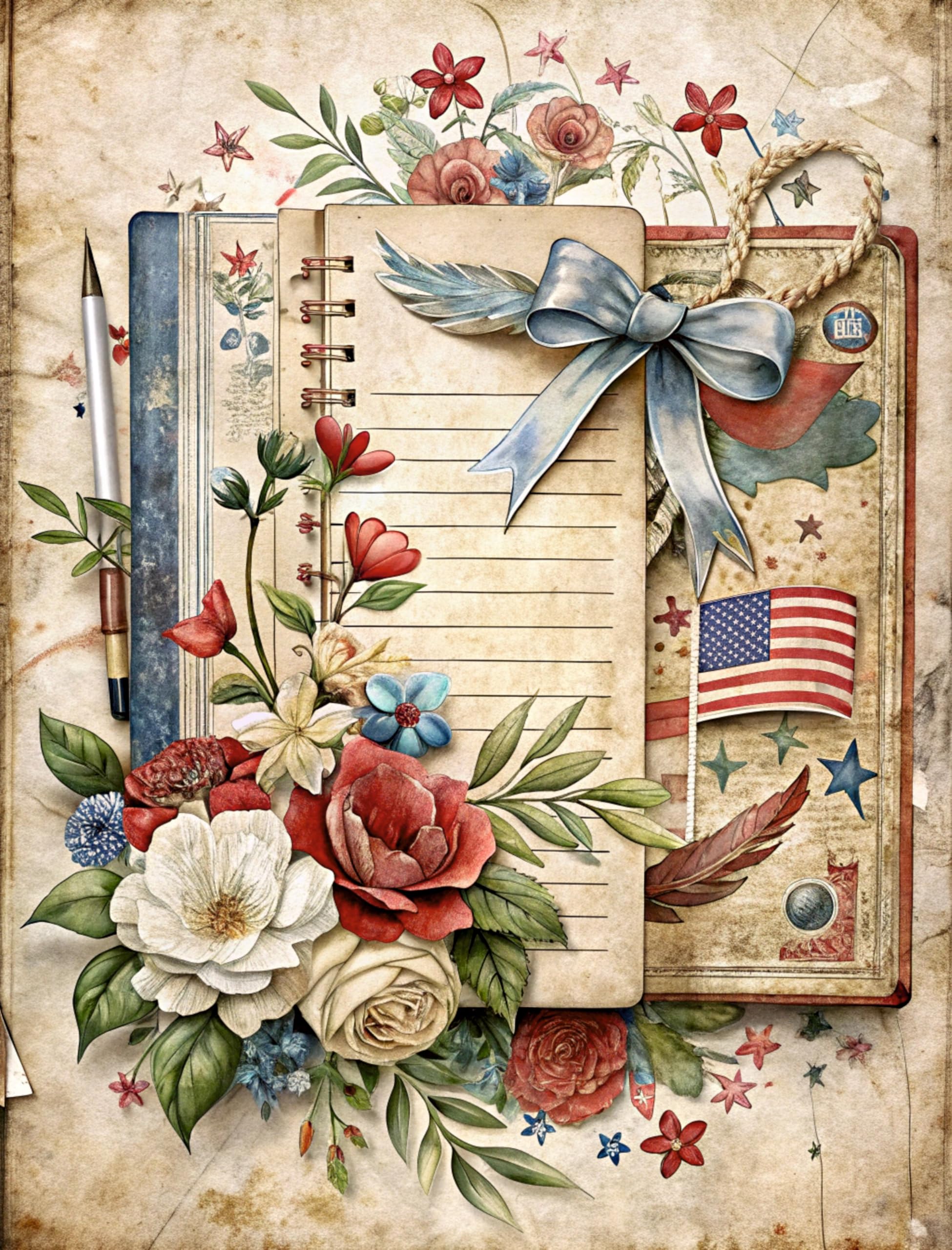 Decoupage Rice Papers - 6 Pieces | 6 Unique Designs | Versatile Decoupage Designs for Art Projects & Crafting by CRAFT KREATIVELY
