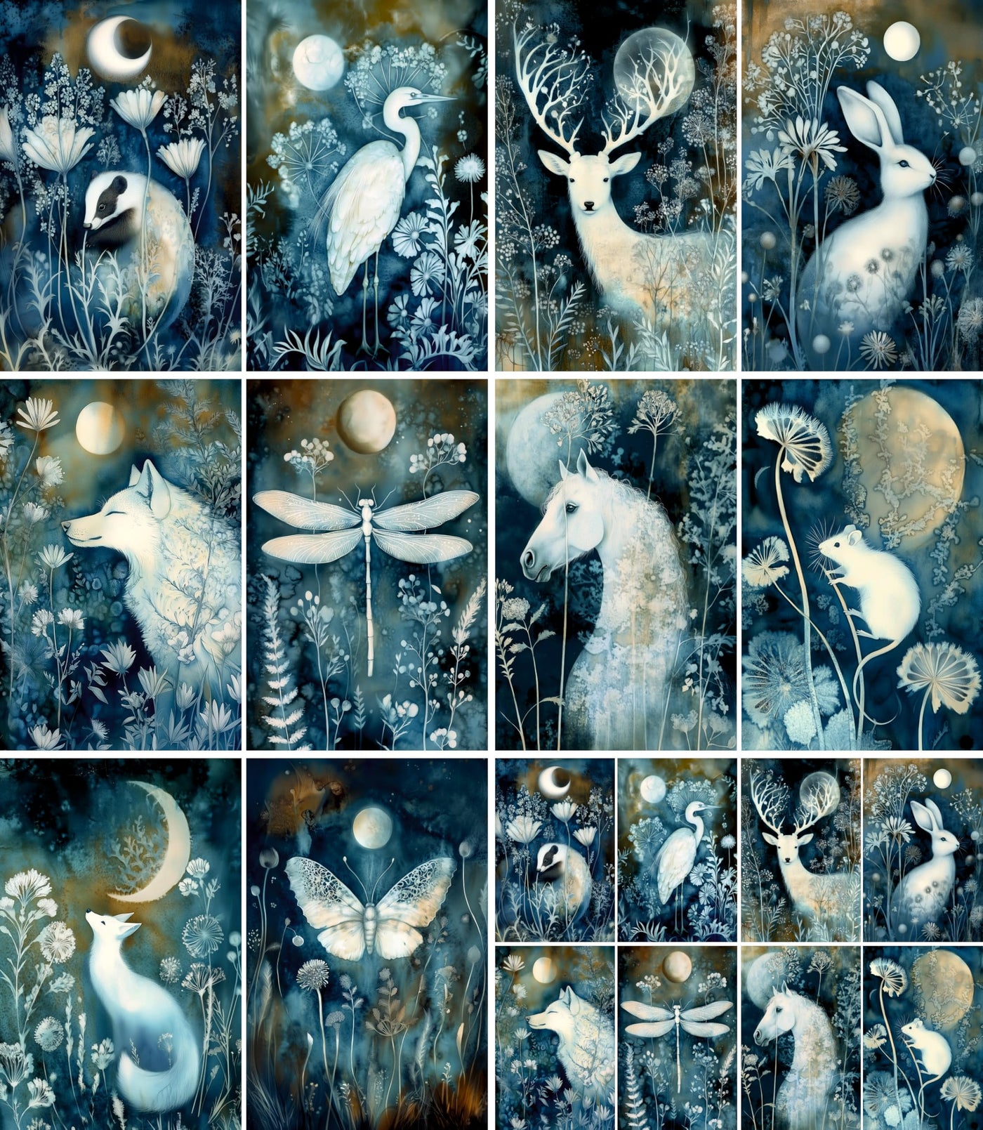 Decoupage Rice Paper, 20 x 26.5cm (6 Sheets) – 6x Decoupage Papers for Collage, Mixed Media, Card Making & Crafts, Decoupage by CRAFT KREATIVELY