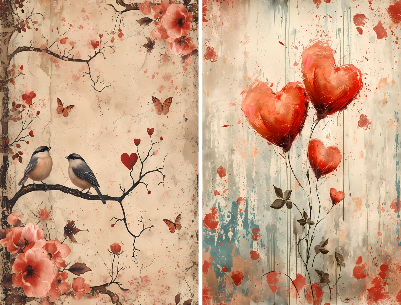 Decoupage Rice Papers - 6 Pieces | 6 Unique Designs | Versatile Decoupage Designs for Art Projects & Crafting by CRAFT KREATIVELY