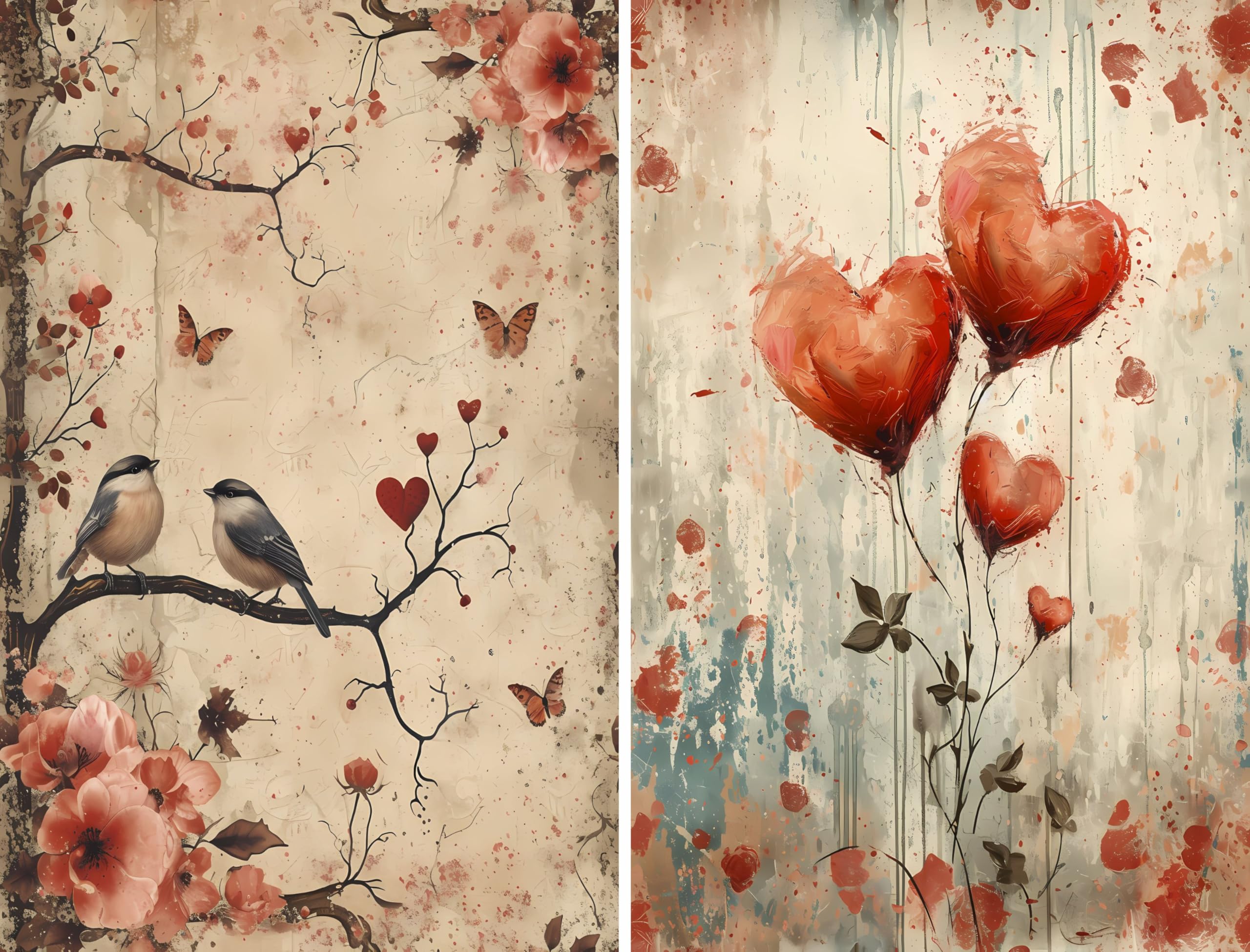 Decoupage Rice Papers - 6 Pieces | 6 Unique Designs | Versatile Decoupage Designs for Art Projects & Crafting by CRAFT KREATIVELY