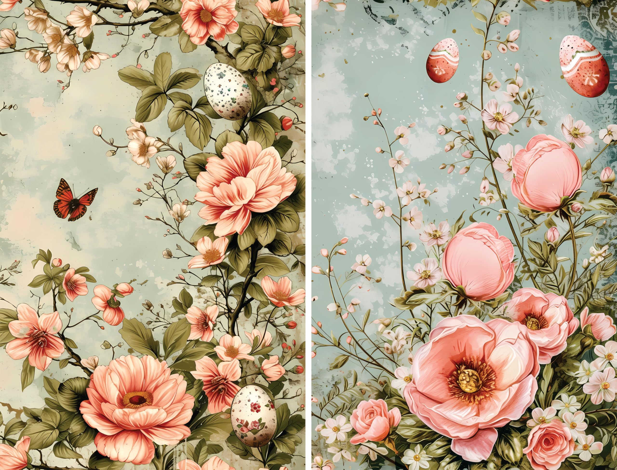 Decoupage Rice Papers - 6 Pieces | 12 Unique Designs | Versatile Decoupage Designs for Art Projects & Crafting by CRAFT KREATIVELY