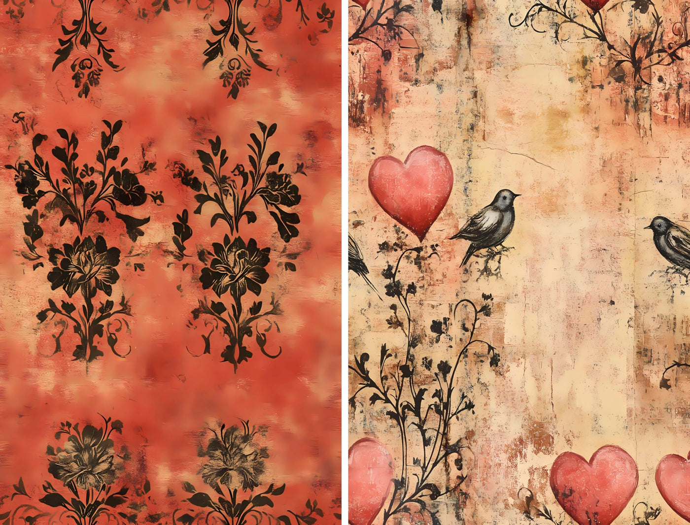 Decoupage Rice Papers - 6 Pieces | 6 Unique Designs | Versatile Decoupage Designs for Art Projects & Crafting by CRAFT KREATIVELY