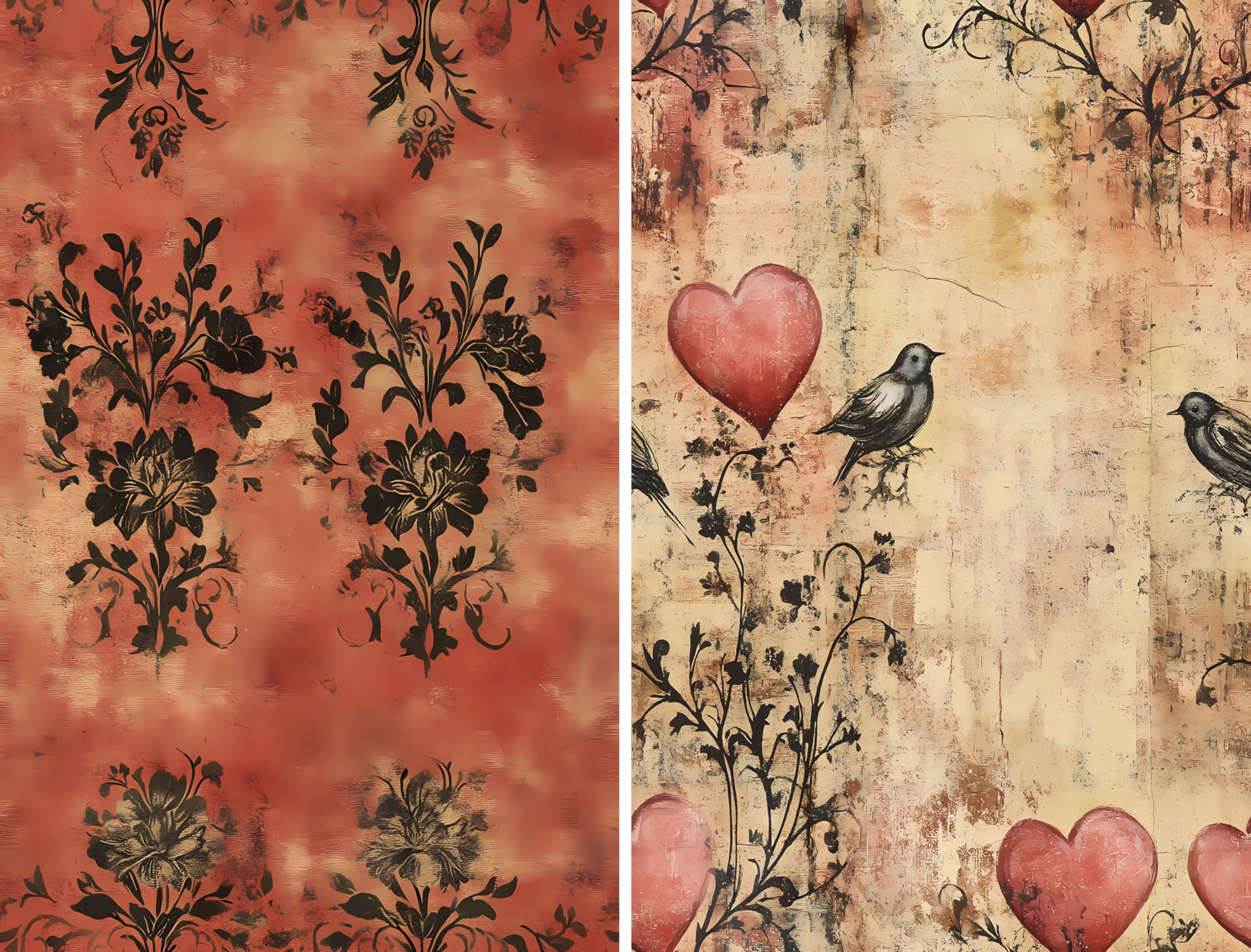 Decoupage Rice Papers - 6 Pieces | 6 Unique Designs | Versatile Decoupage Designs for Art Projects & Crafting by CRAFT KREATIVELY