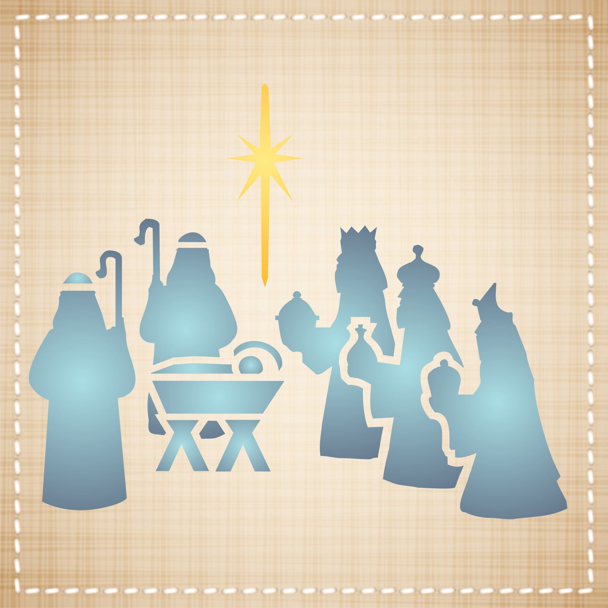 Christmas Nativity - Classic Religious Nativity Decor Cards