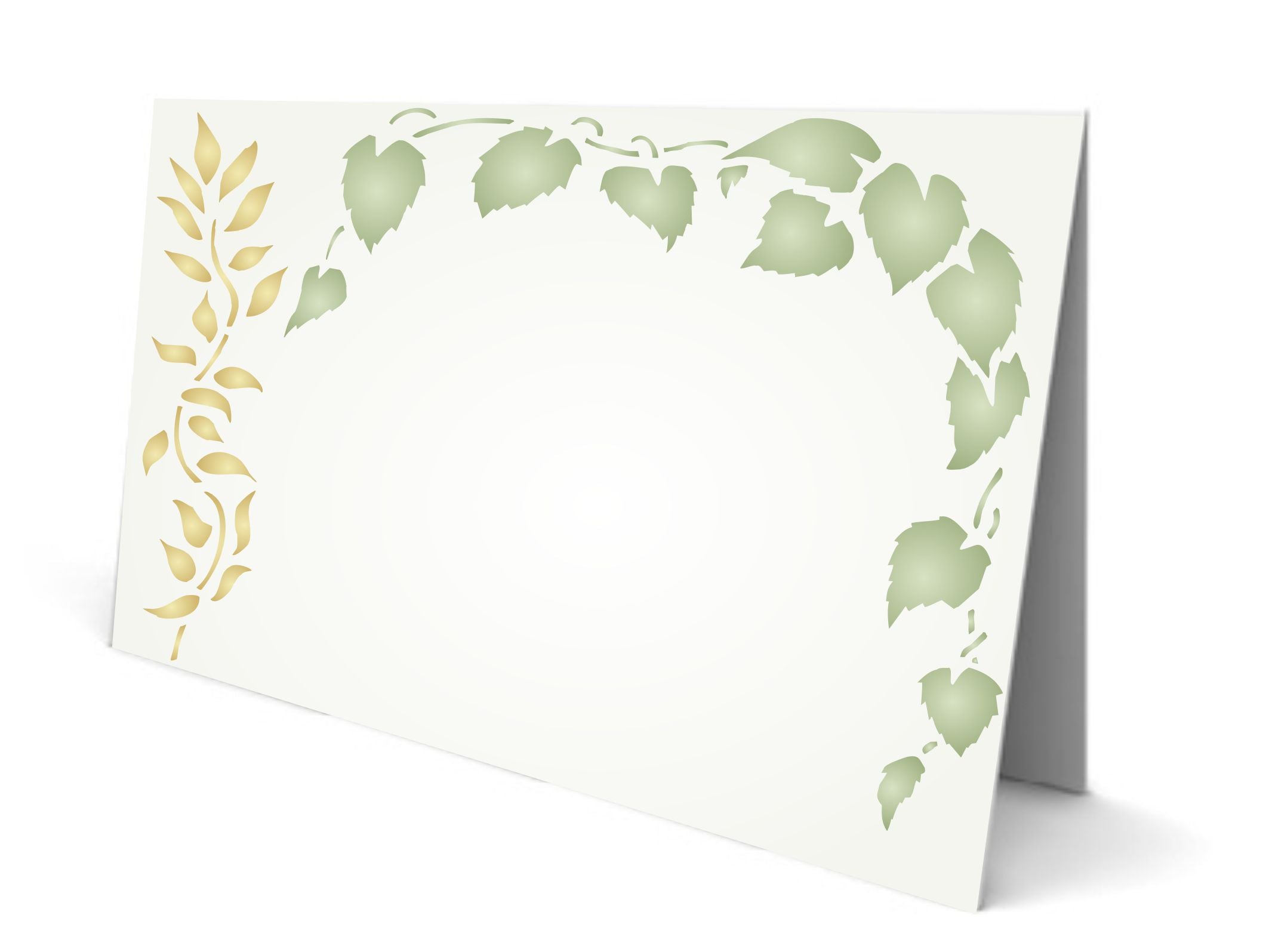 Leaf Stencil - Leaves Vines Painting Cards